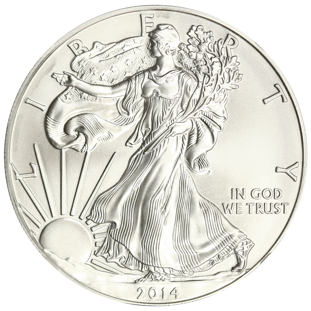 2014-W Silver Eagle $1 NGC MS70 (Burnished)