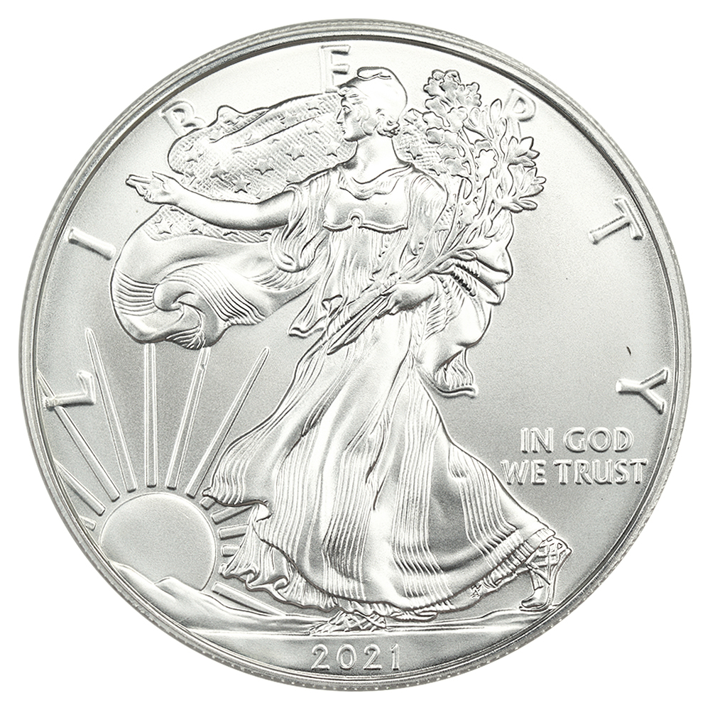 2021-(S) Silver Eagle $1 PCGS MS70 (Type 1 Emergency Issue First Day of Issue)