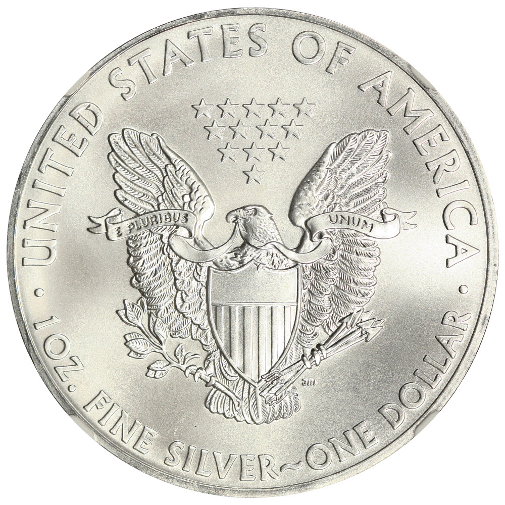 2011 $1  Silver Eagle, 25th Anniversary MS64 thumbnail 8
