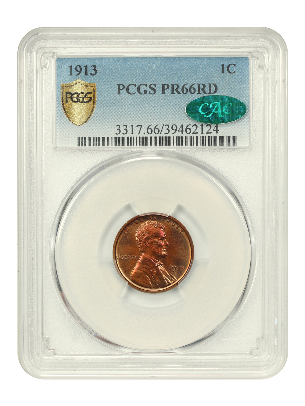 1913 1c Matte Finish PR RD PR66 RD thumbnail 4