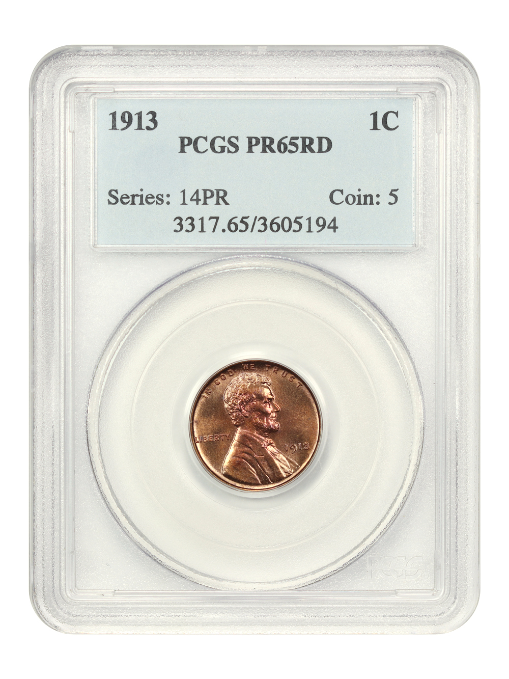 1913 1c Matte Finish PR RD PR65 RD thumbnail 6