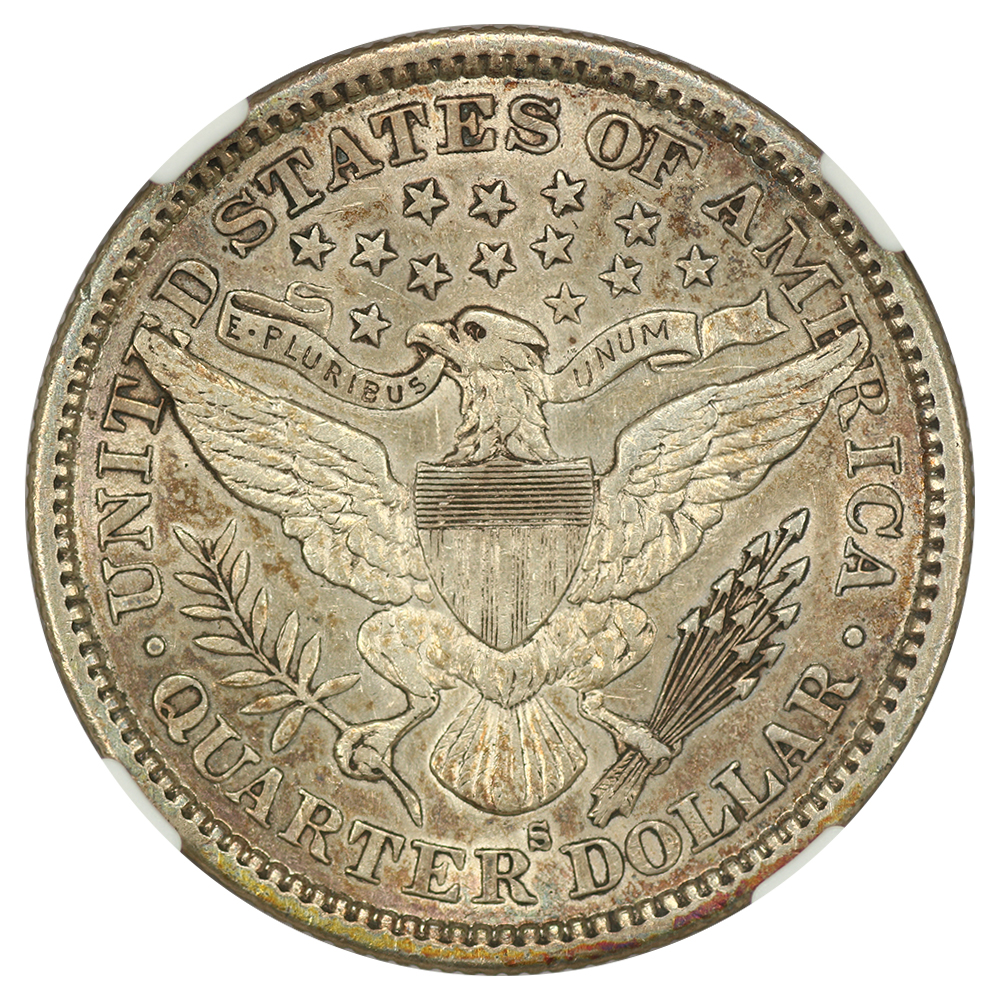 1896-S 25c AU53 thumbnail 2