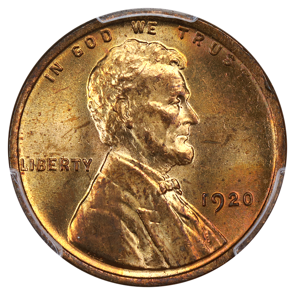 1920 1c PCGS MS64 RB