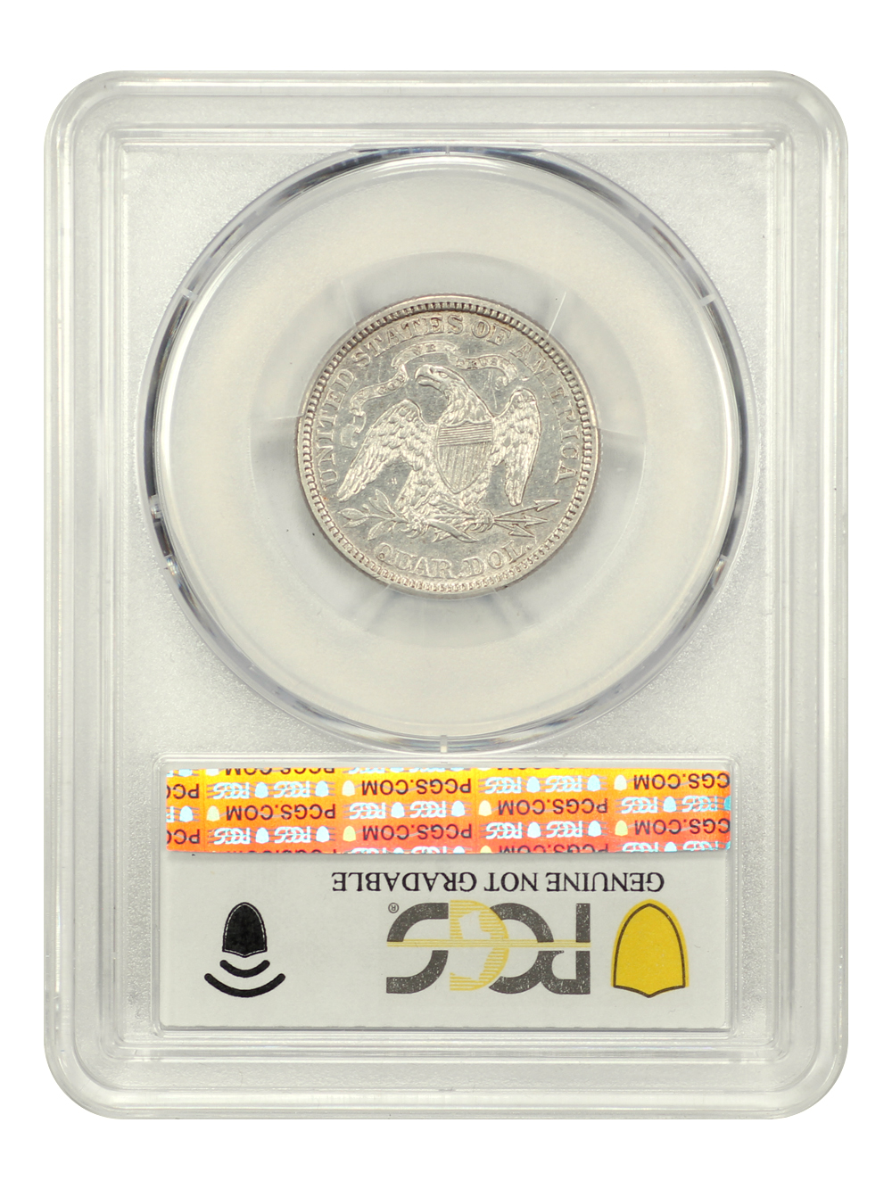 1872 25c AU50 thumbnail 4