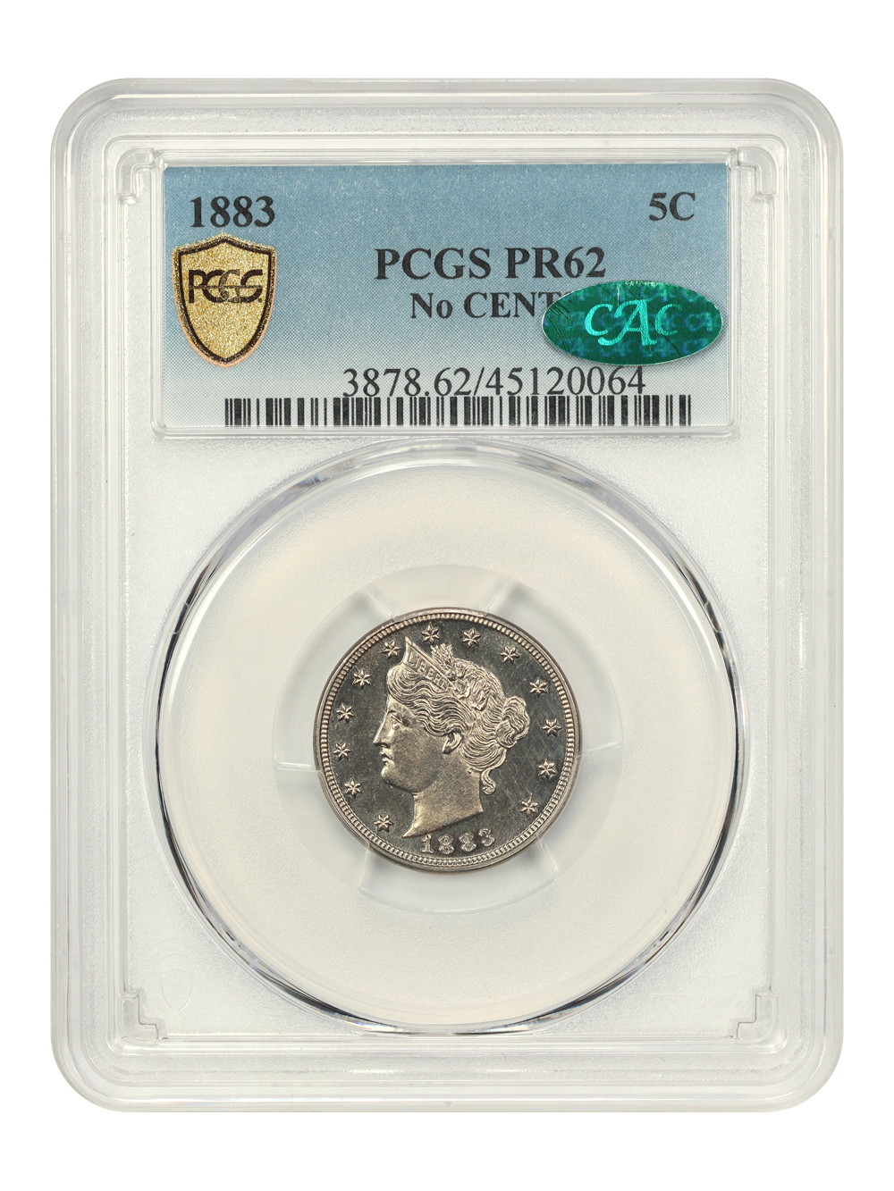 1883 5c No Cents PR61 thumbnail 8