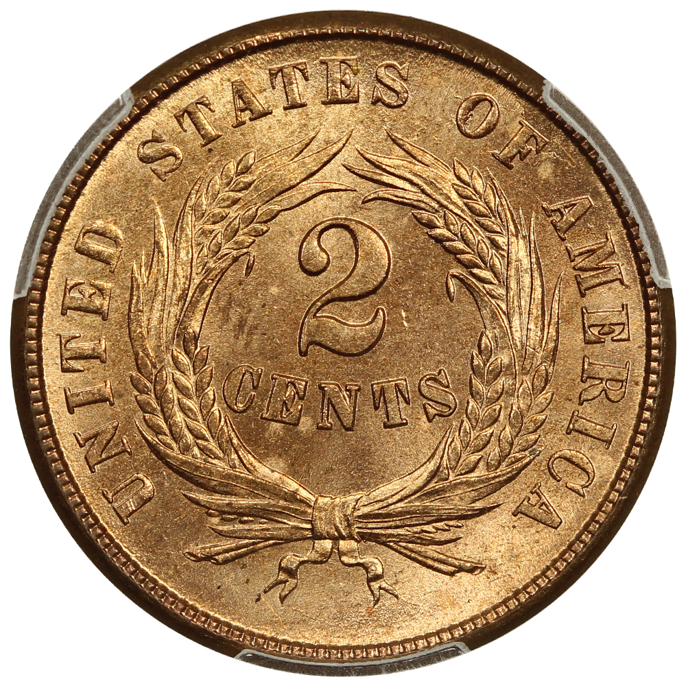 1865 2c MS RD MS61 RD CAC thumbnail 10