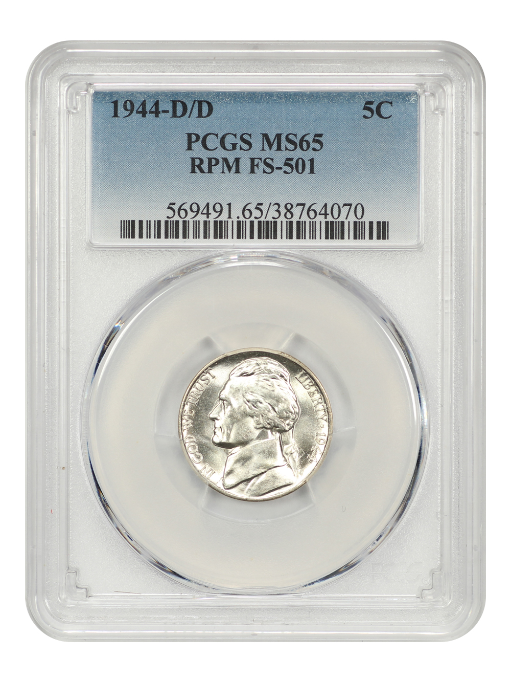 1944-D 5c Silver MS61 CAC thumbnail 16
