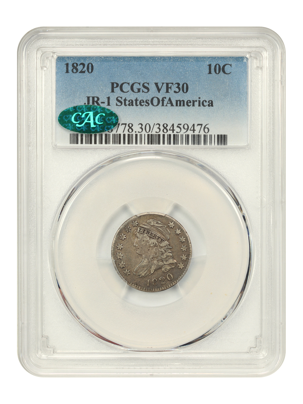 1820 10c STATESOFAMERICA AG3 thumbnail 22