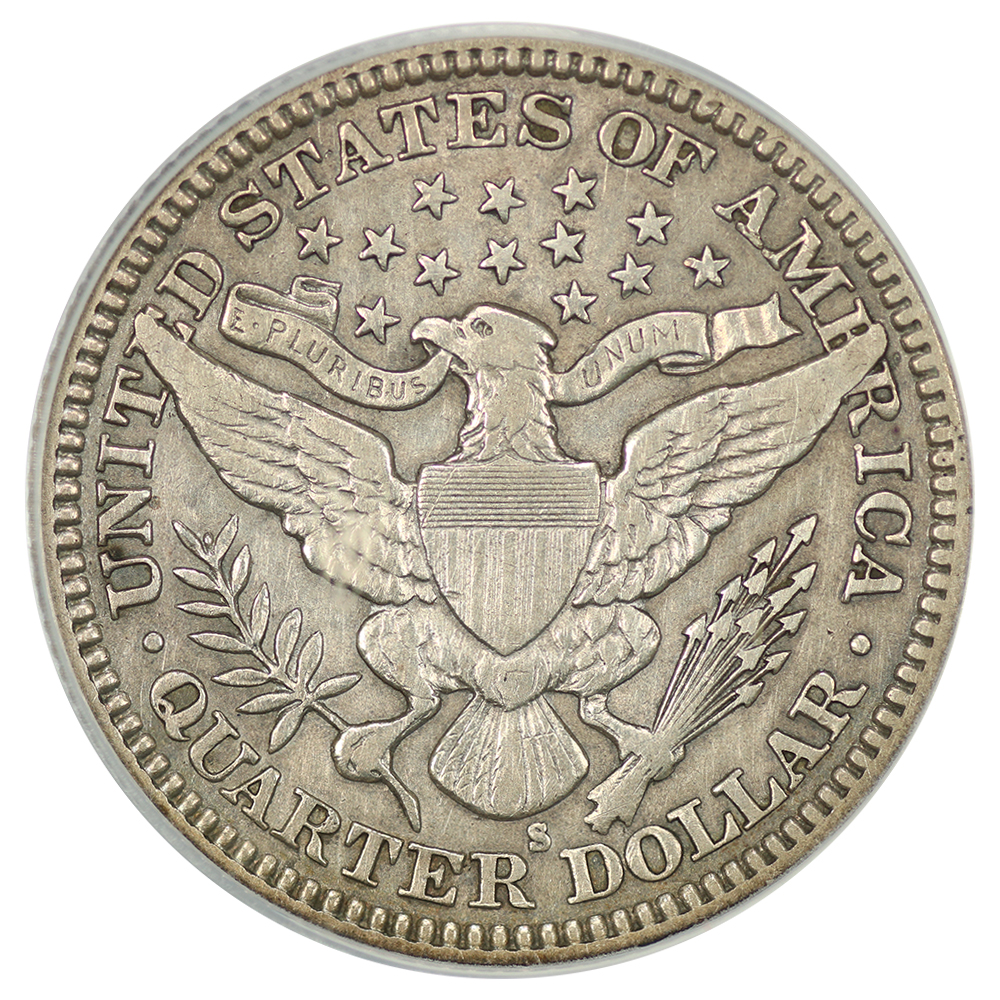 1913-S 25c VF30 thumbnail 2