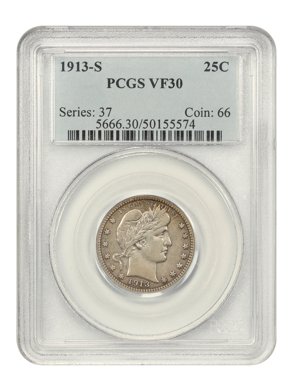 1913-S 25c VF30 thumbnail 3