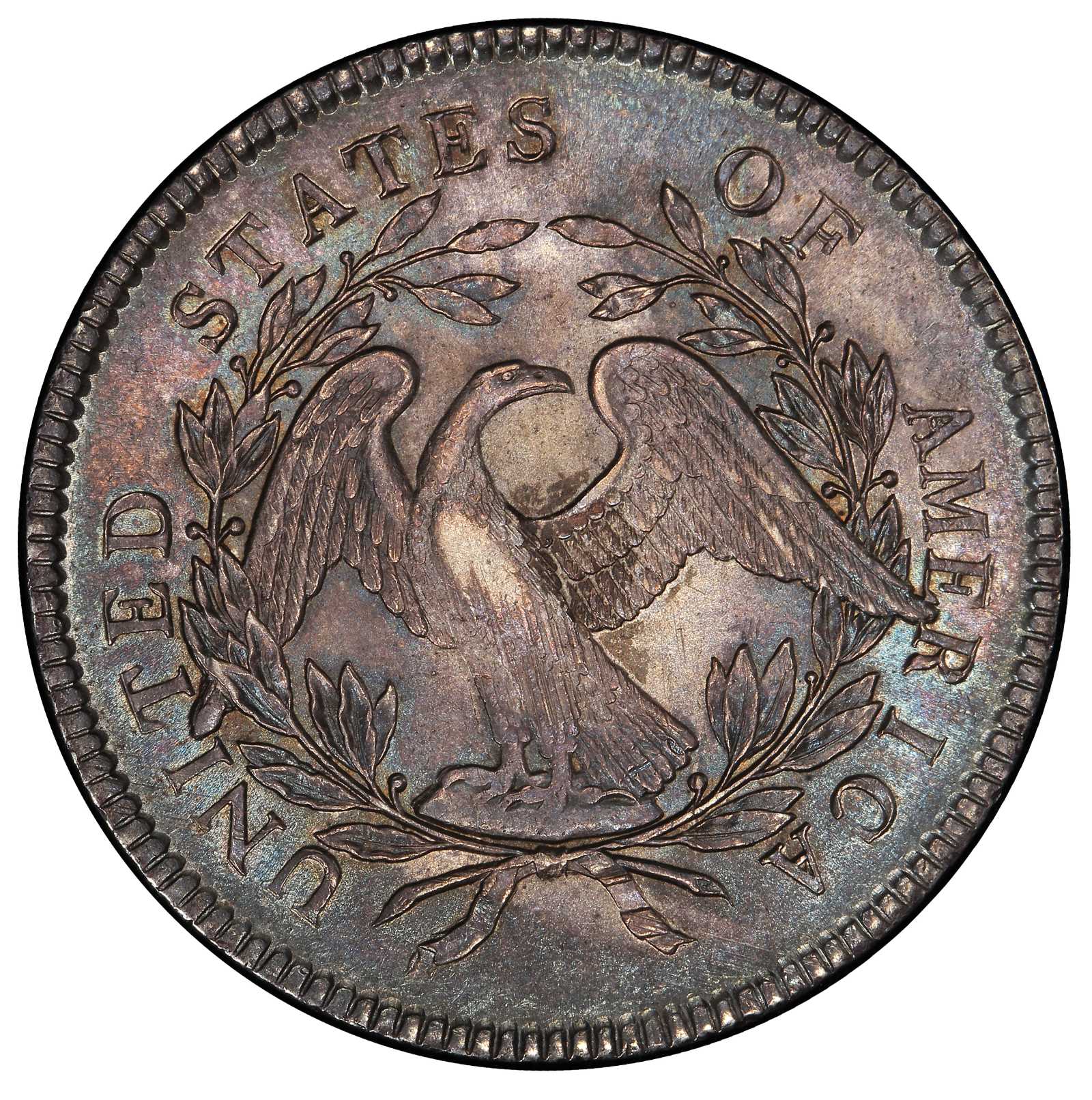 1795 $1  Flowing Hair, Silver Plug AU58 thumbnail 10