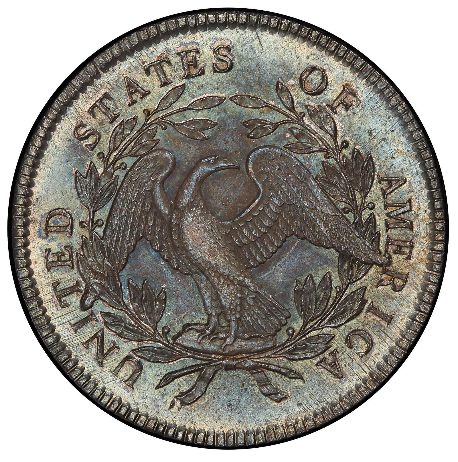 1795 $1  Flowing Hair, 3 Leaves MS66 thumbnail 2