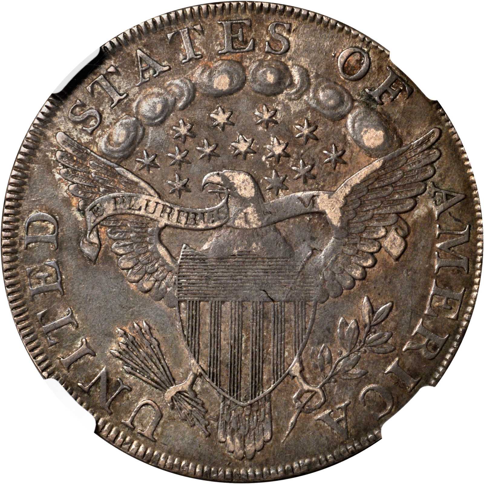 1798 $1  Large Eagle, Pointed 9, Close Date, B-9, BB-121 VG10 thumbnail 5