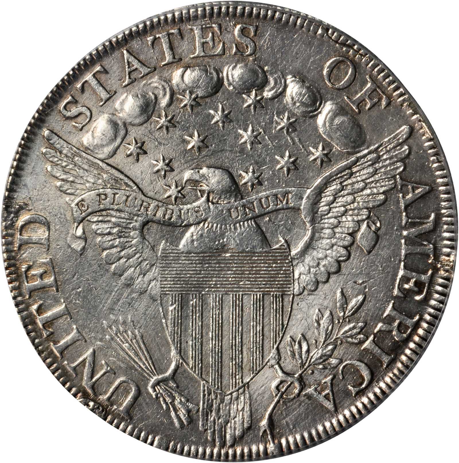 1798 $1  Large Eagle, Pointed 9, Close Date, B-25, BB-123 VG10 thumbnail 16