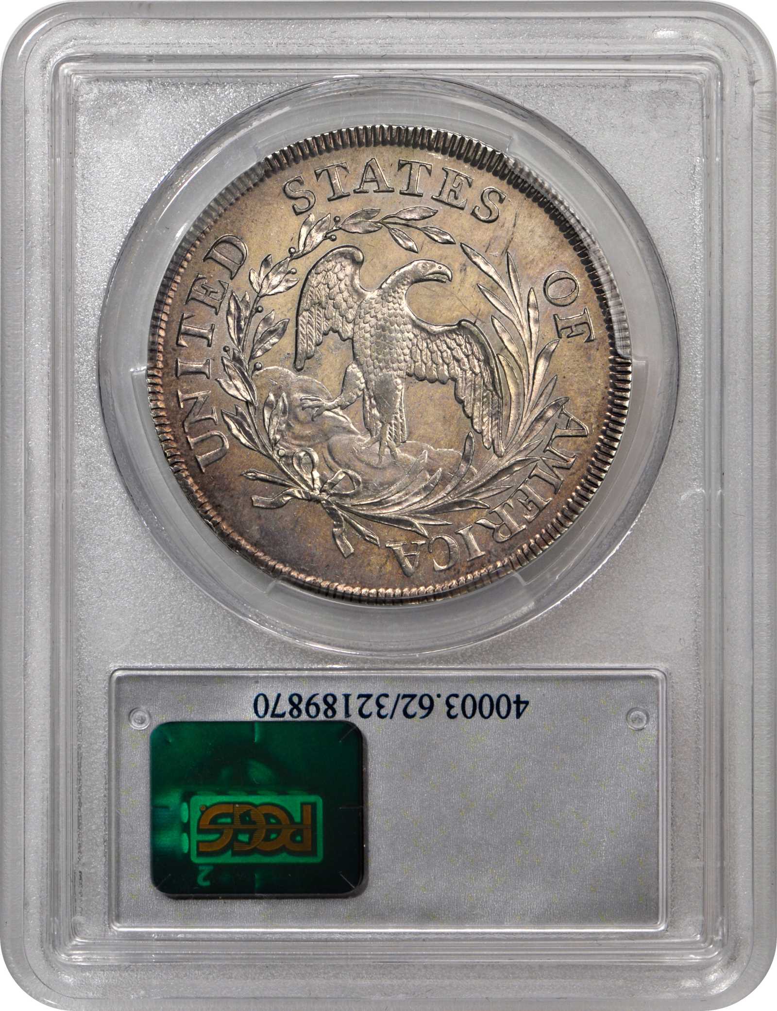 1797 $1  9x7 Stars, Large Letters, B-1, BB-73 MS61 CAC thumbnail 3