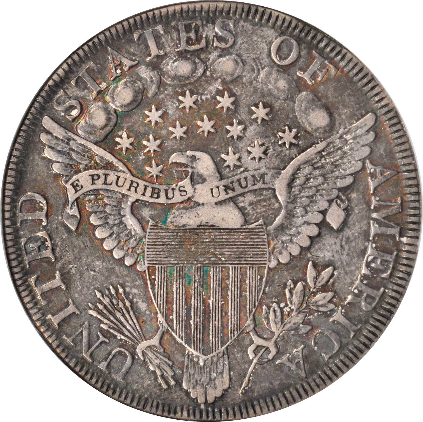 1798 $1  Large Eagle, Pointed 9, Wide Date, B-19, BB-106 VG10 thumbnail 17