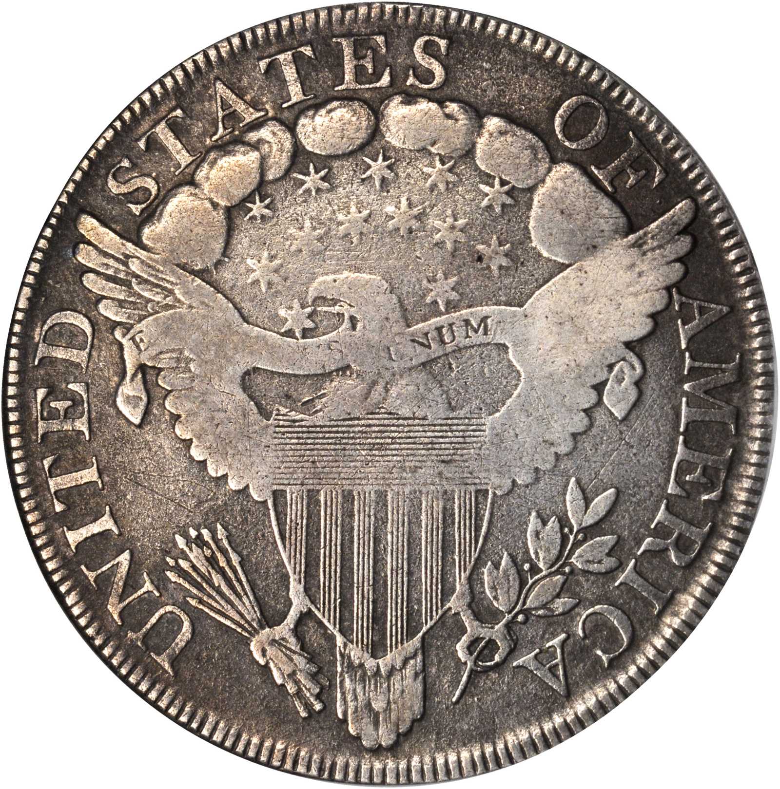1799/8 $1  15 Stars Reverse, B-3, BB-141 VF20 thumbnail 12