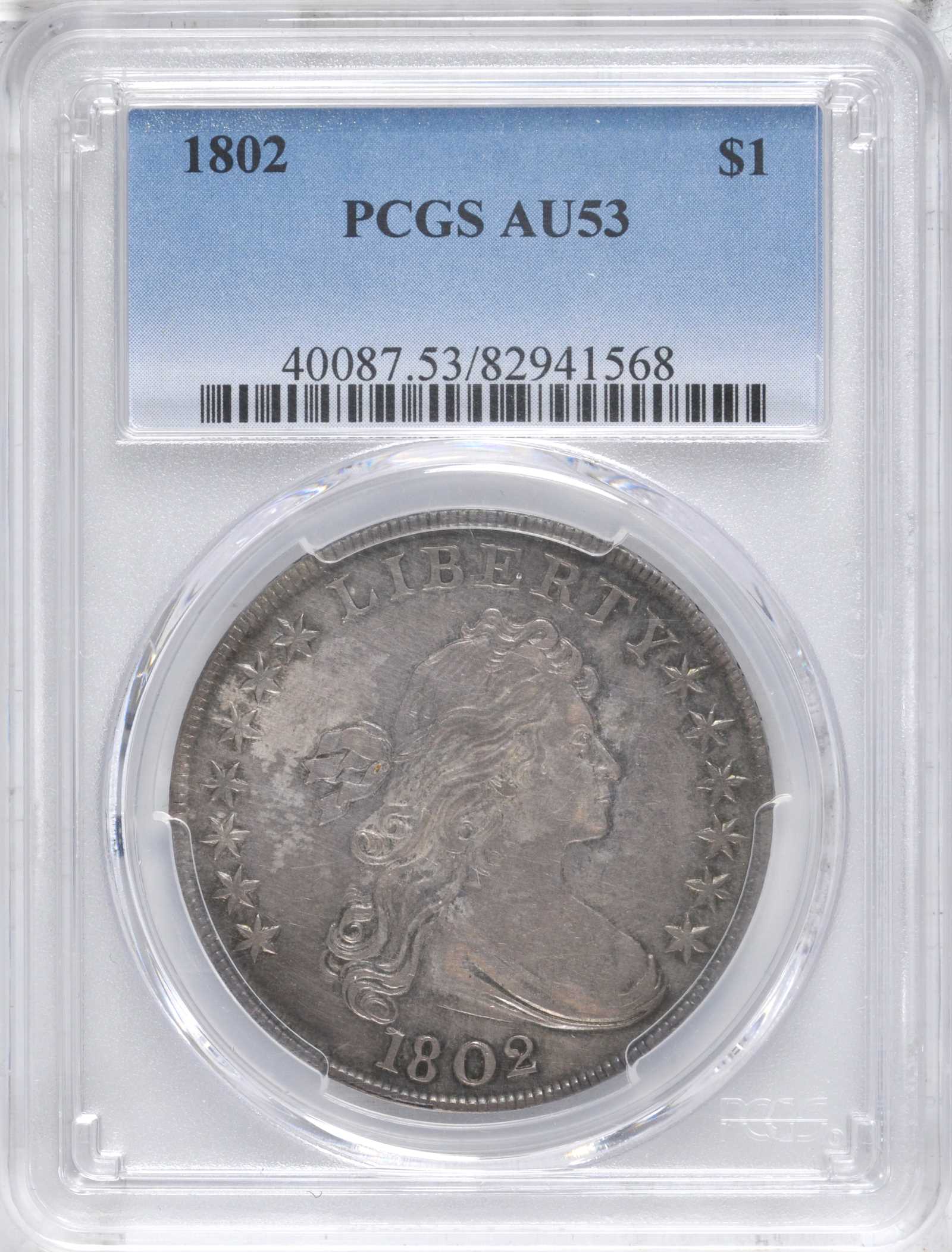 1802 $1 AU53 thumbnail 4