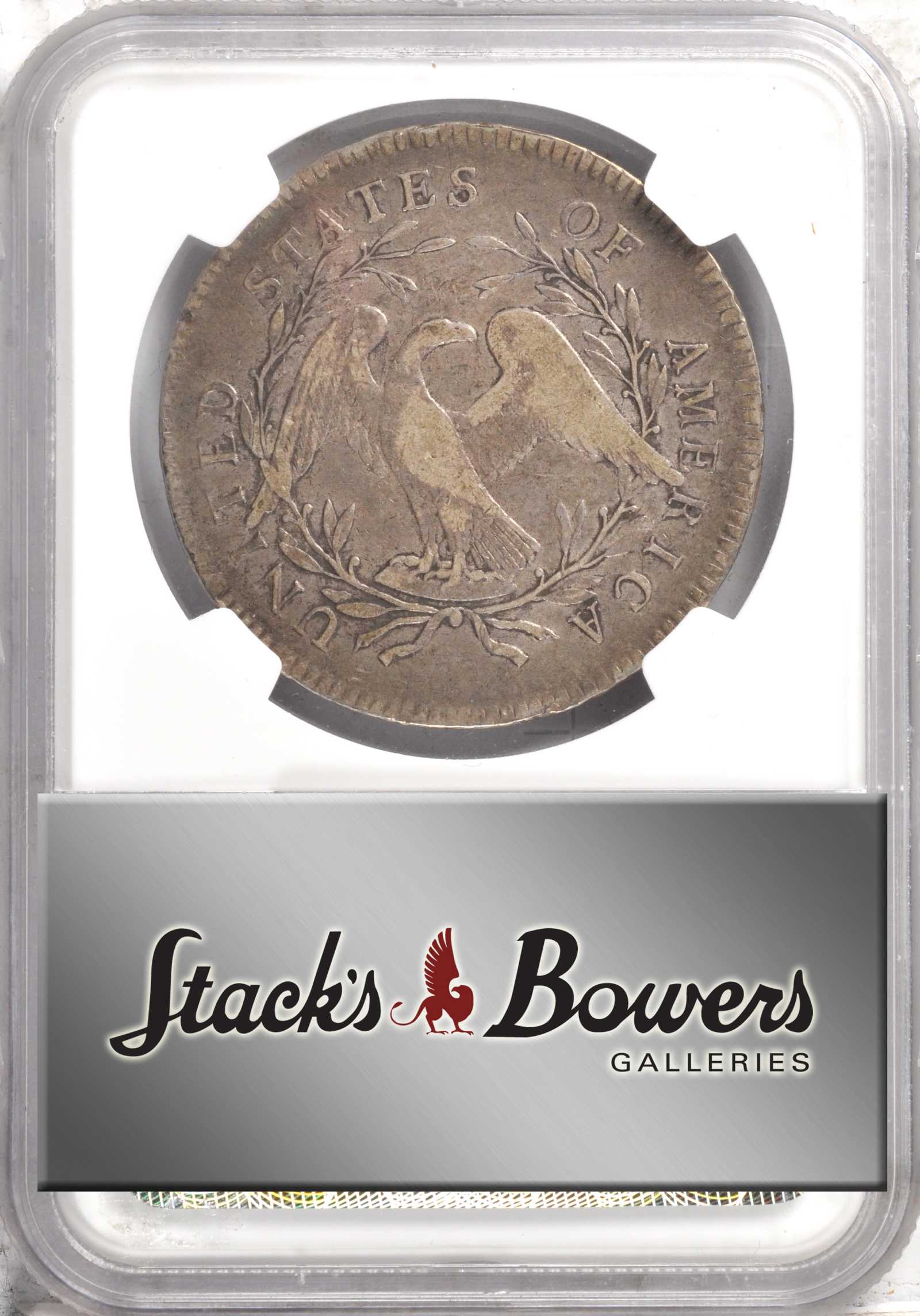1795 $1  Flowing Hair, 2 Leaves, B-9, BB-13 XF40 CAC thumbnail 10