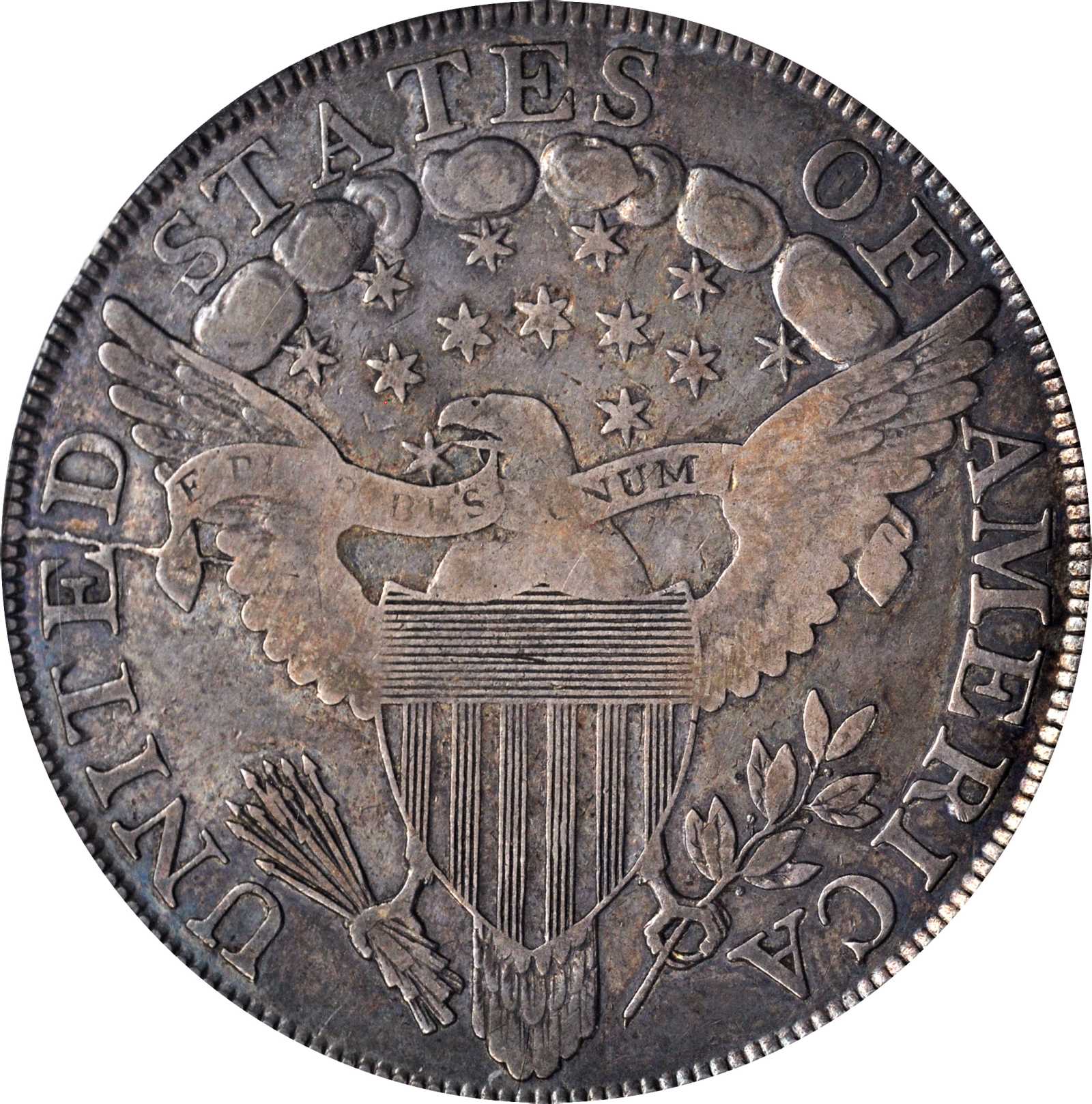 1799 $1  7x6 Stars, B-18, BB-154 AG3 thumbnail 2