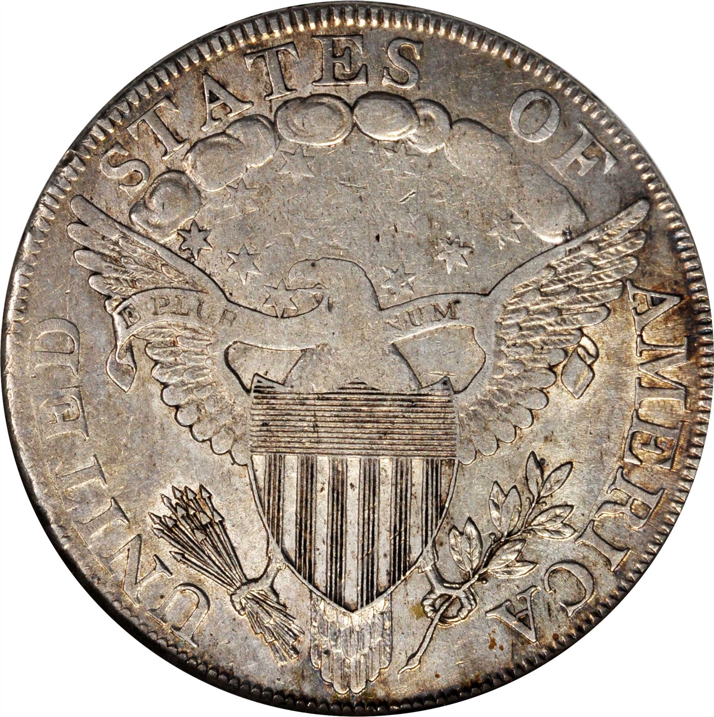 1798 $1  Large Eagle, Pointed 9, Close Date, B-29, BB-119 AU58 thumbnail 18