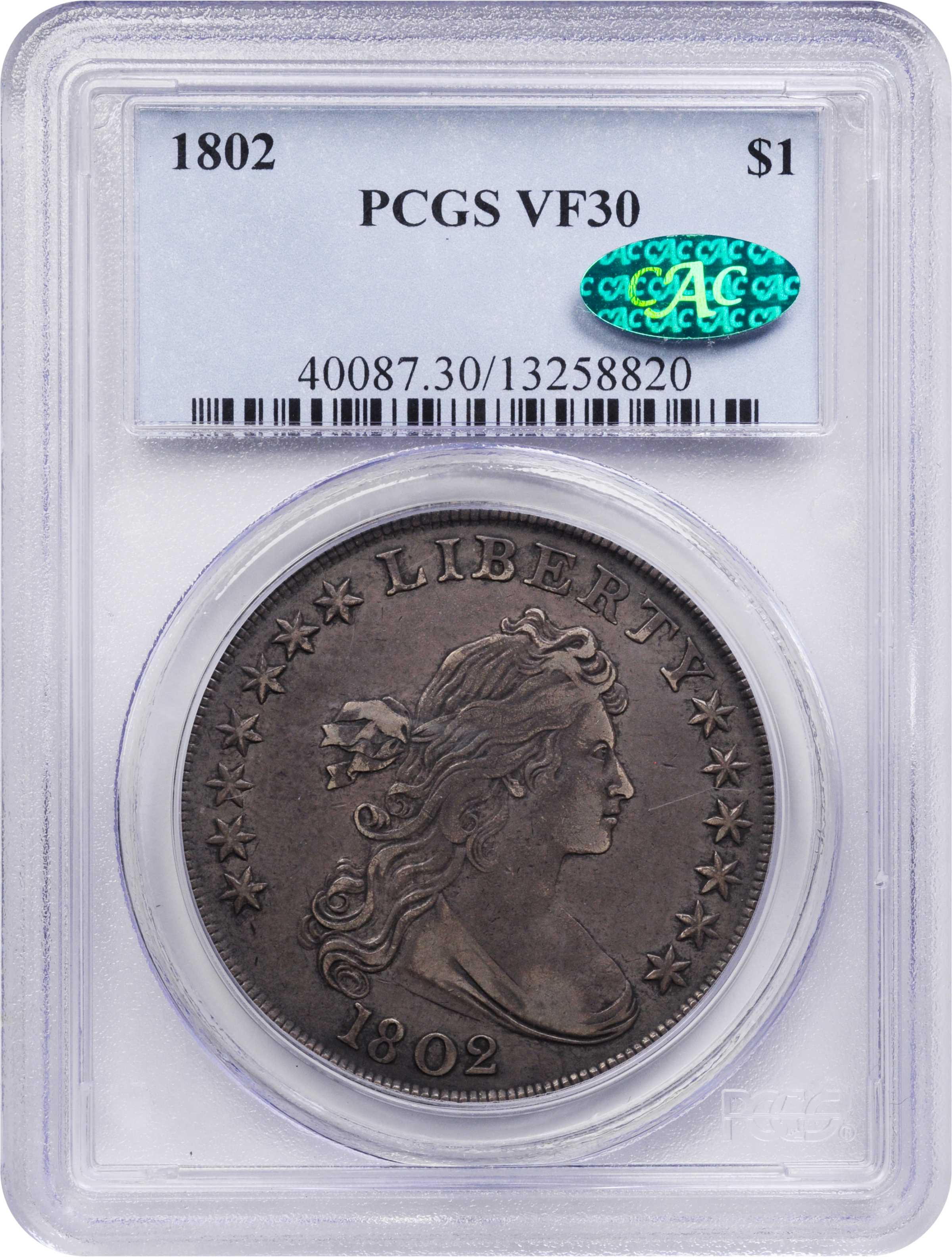 1802 $1 VF35 thumbnail 7