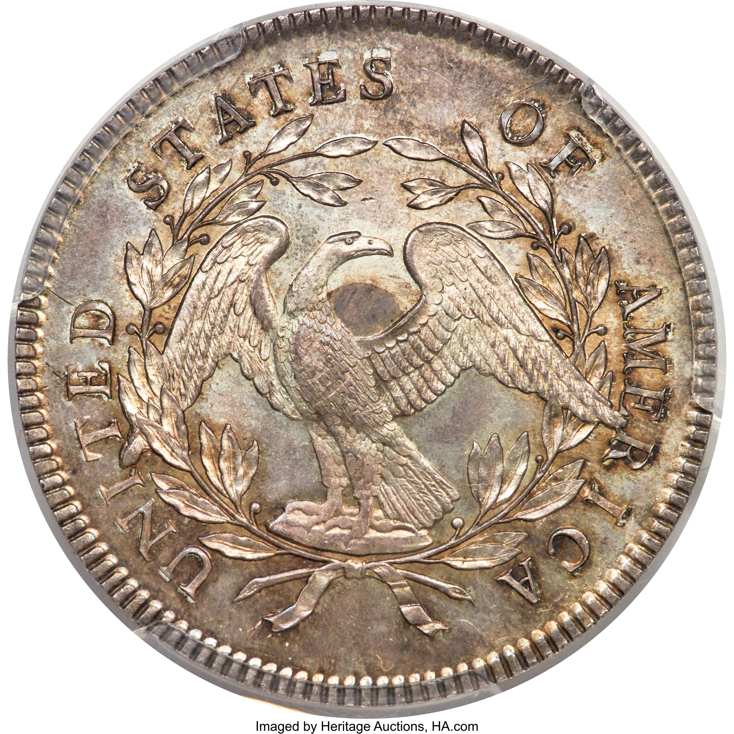 1795 $1  Flowing Hair, Silver Plug AU58 thumbnail 14