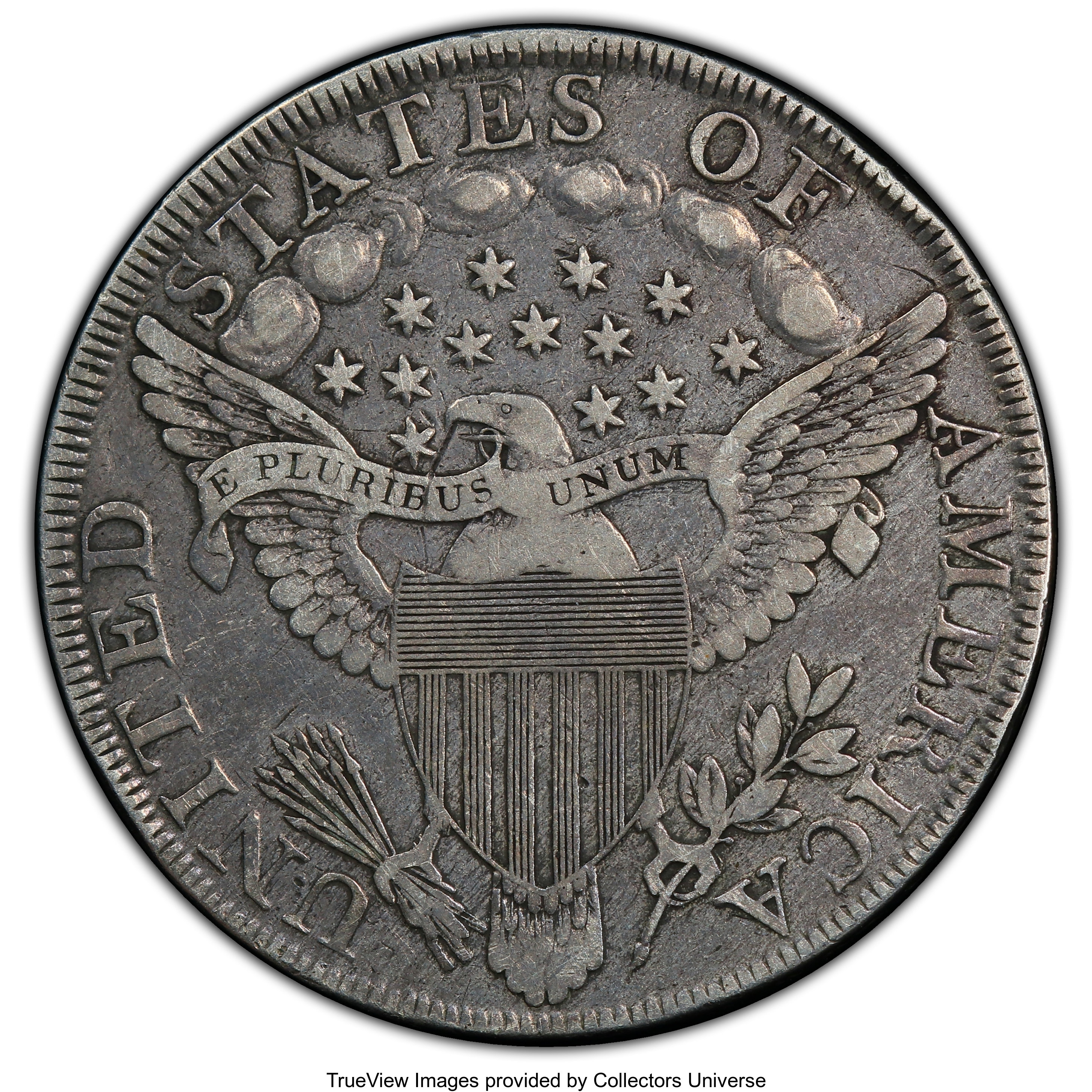 1798 $1  Large Eagle, Pointed 9, Wide Date, B-23, BB-105 VF25 thumbnail 7