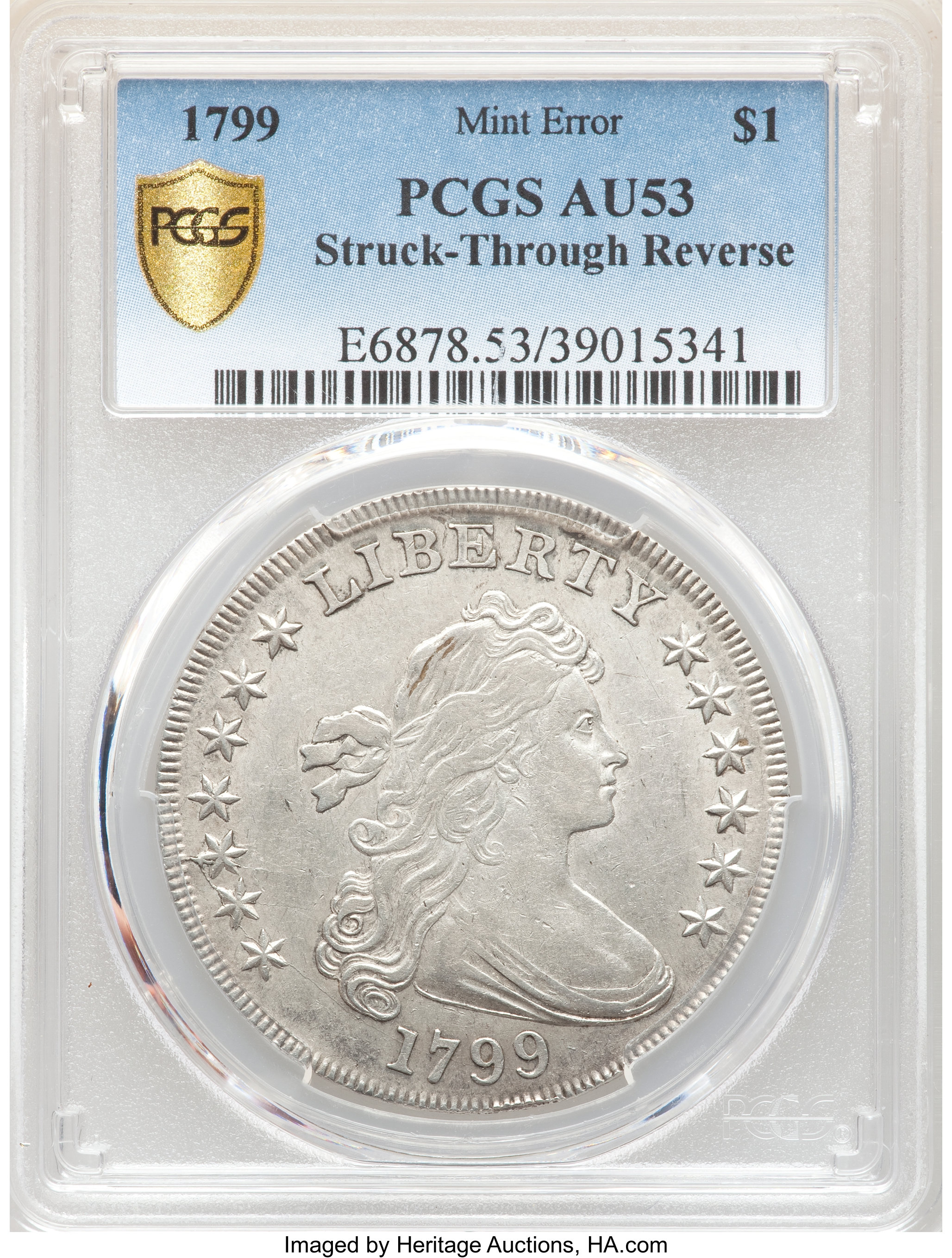 1799 $1  7x6 Stars, B-19, BB-155 XF40 CAC thumbnail 25