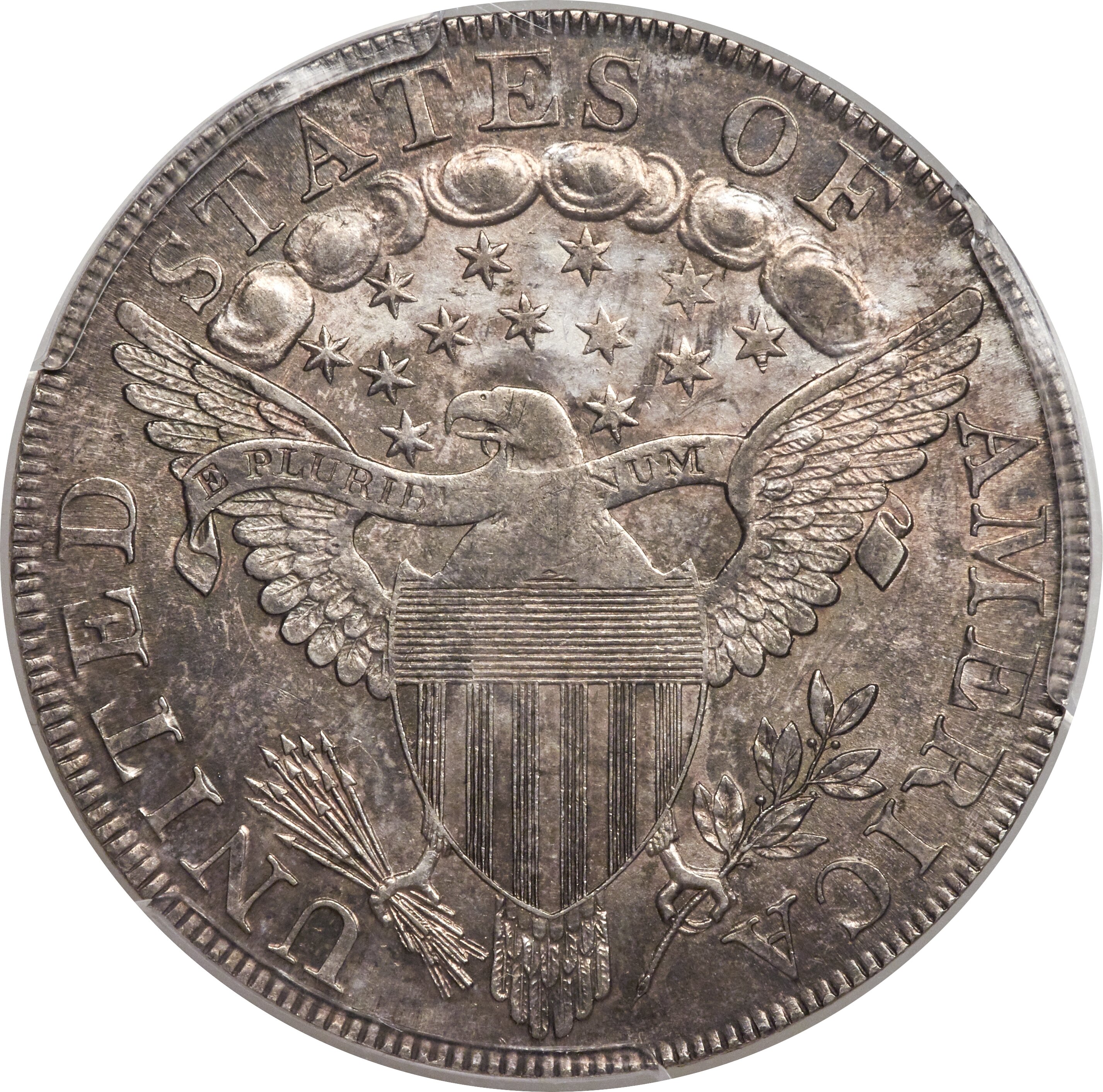 1798 $1  Large Eagle, Pointed 9, Wide Date, B-15, BB-112 MS63 thumbnail 2