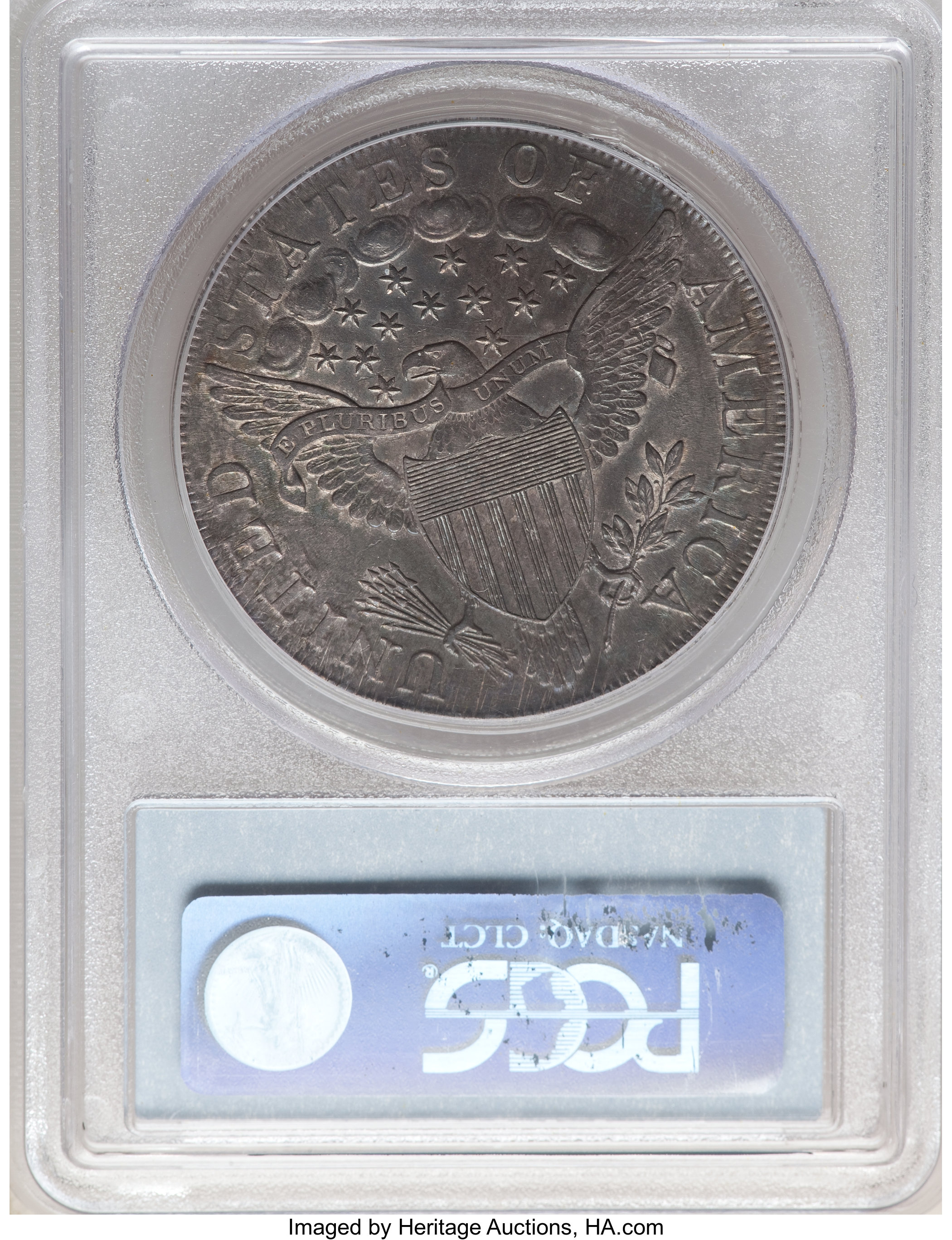 1798 $1  Large Eagle, Pointed 9, Close Date, B-27, BB-113 MS64 thumbnail 4
