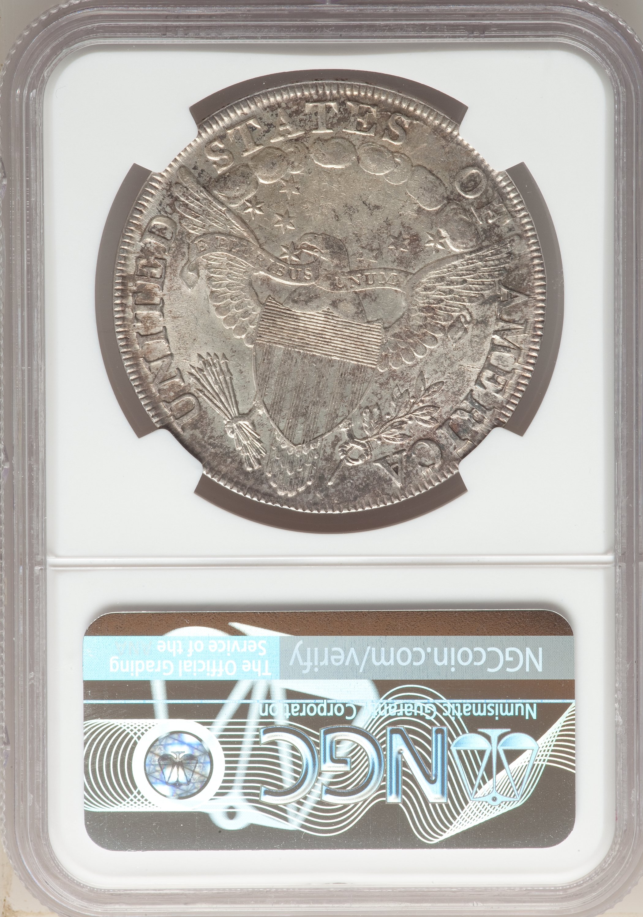 1799 $1  7x6 Stars, B-8, BB-165 AU58 thumbnail 5