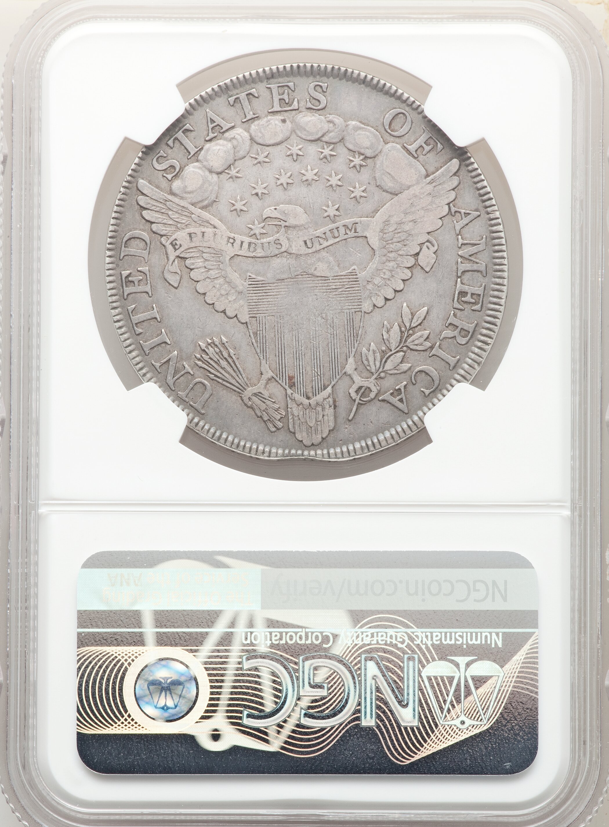 1799 $1  Irregular Date, 15 Stars VF20 CAC thumbnail 2