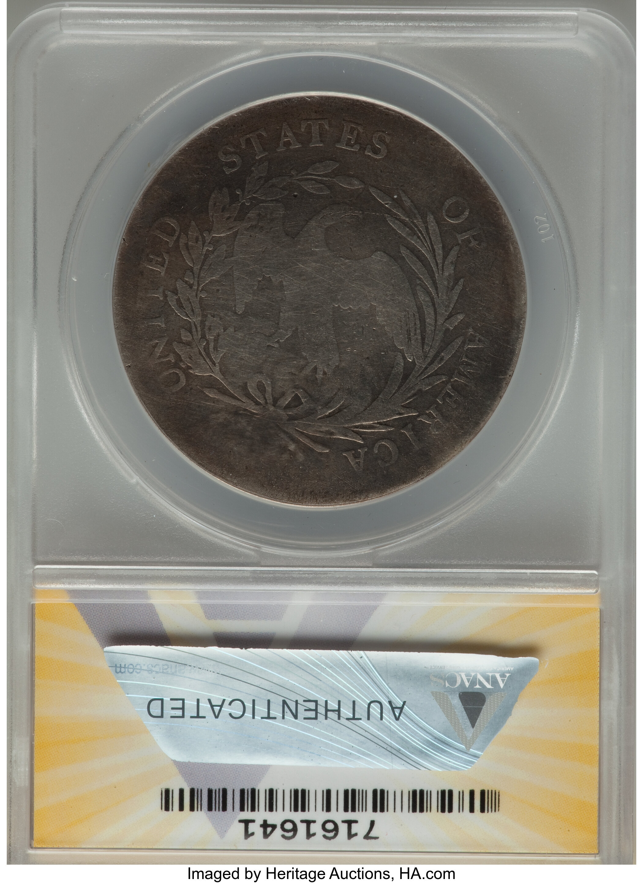 1798 $1  Small Eagle, 15 Stars Obverse VG8 thumbnail 2