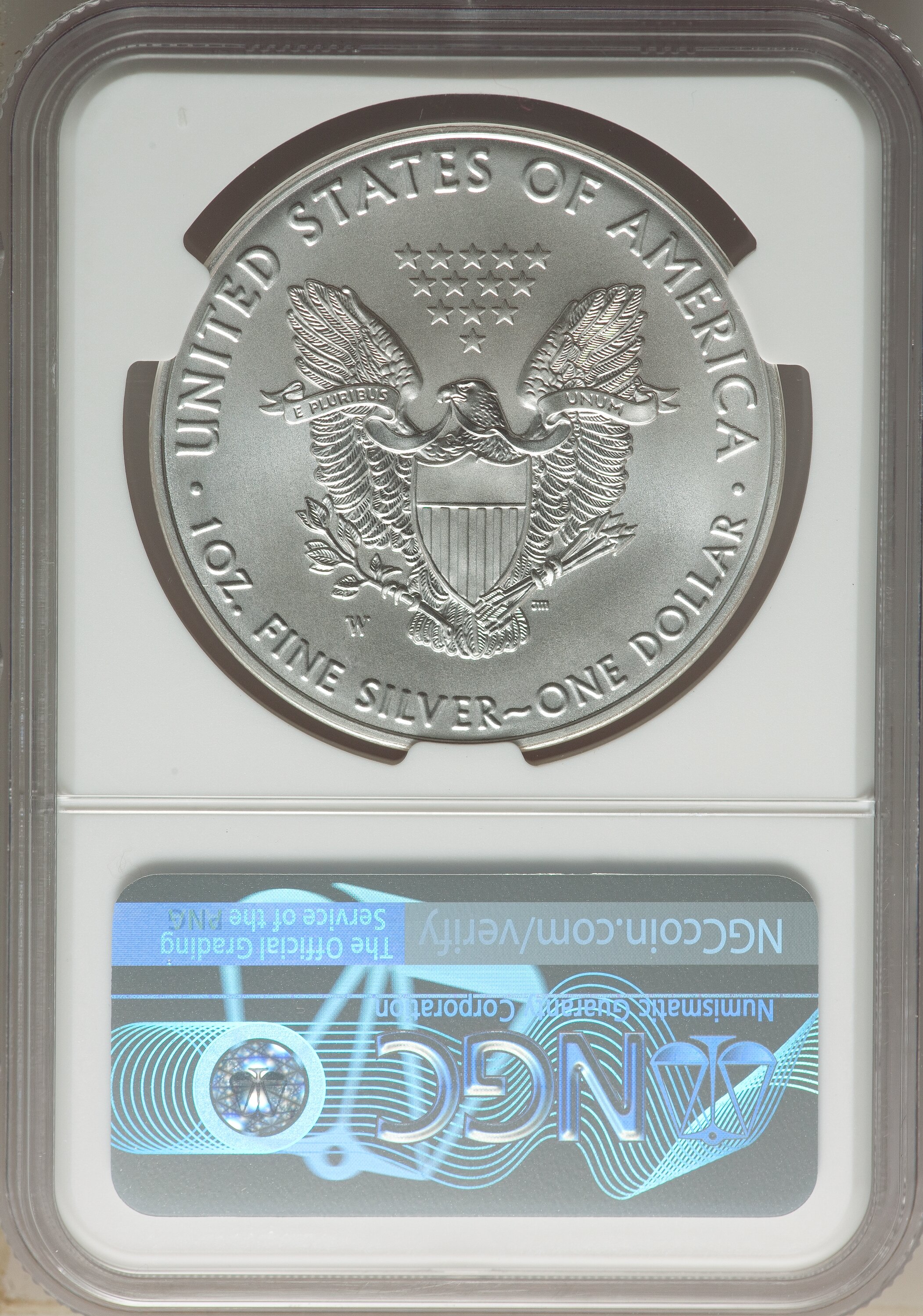2016-W $1  Silver Eagle, Burnished, 30th Anniversary MS66 thumbnail 2