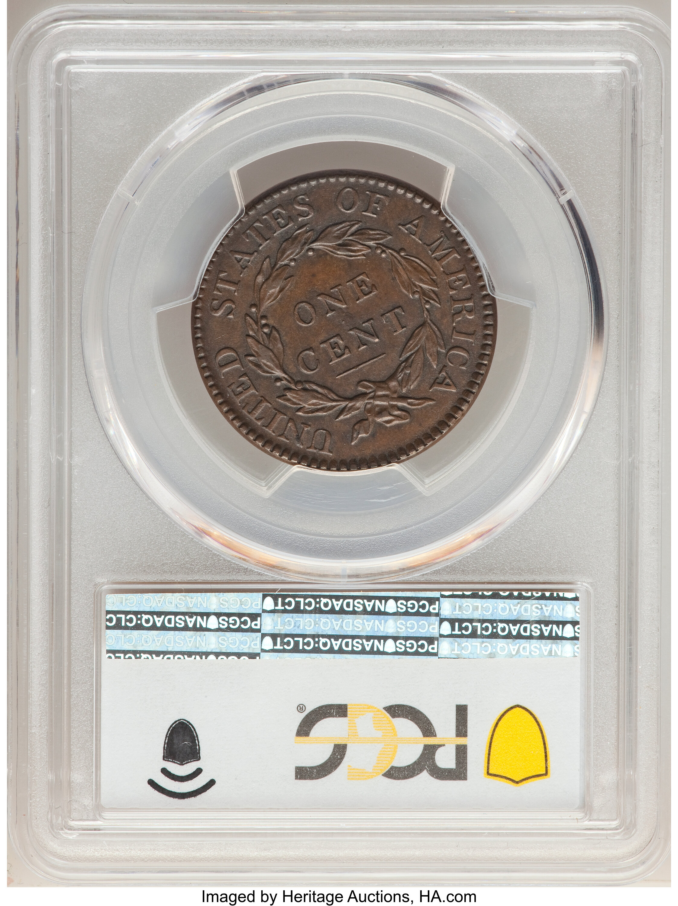 1819/8 1c Large Date, N-1 MS BN AU55 BN thumbnail 8