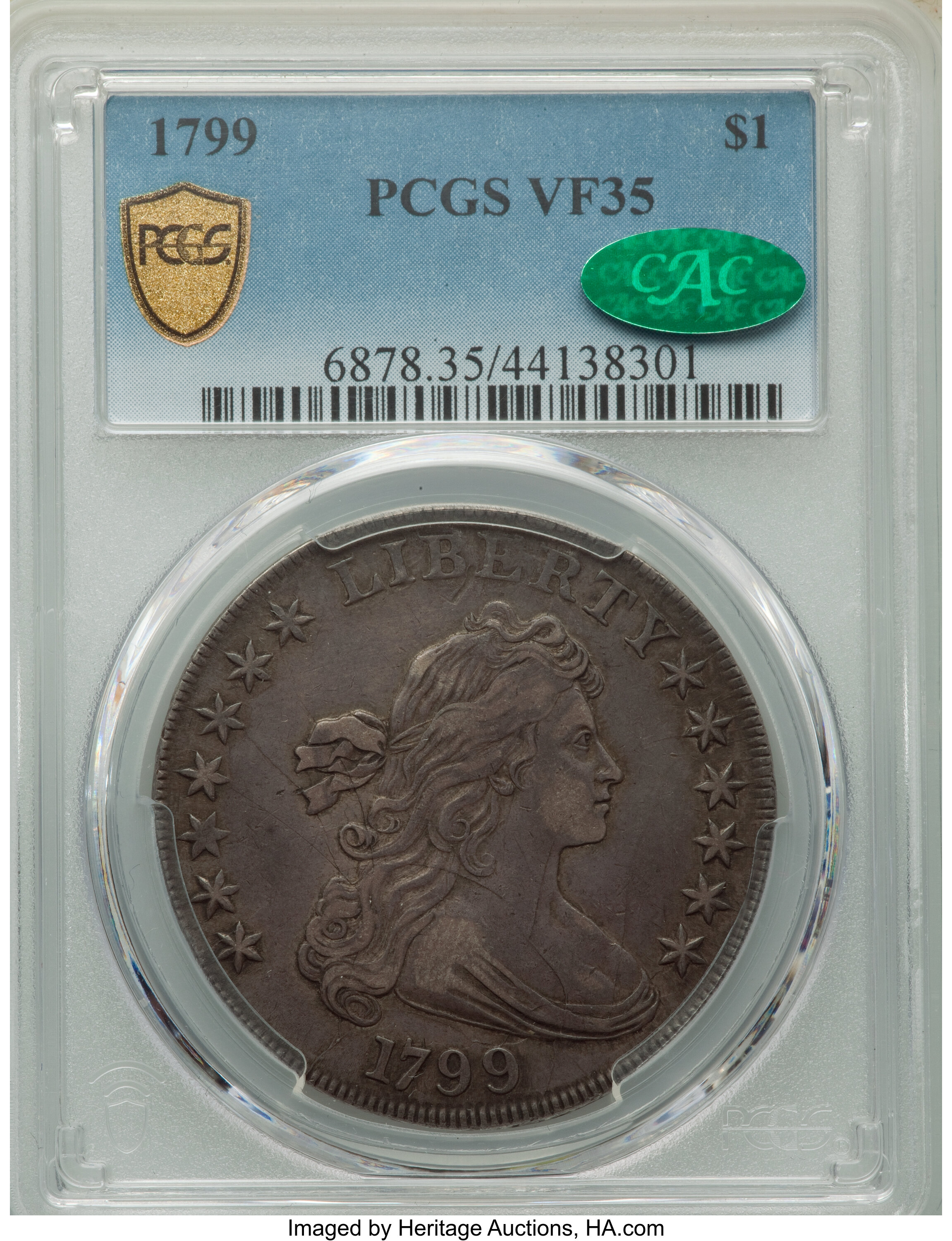 1799 $1  7x6 Stars, B-16, BB-158 AG3 thumbnail 23