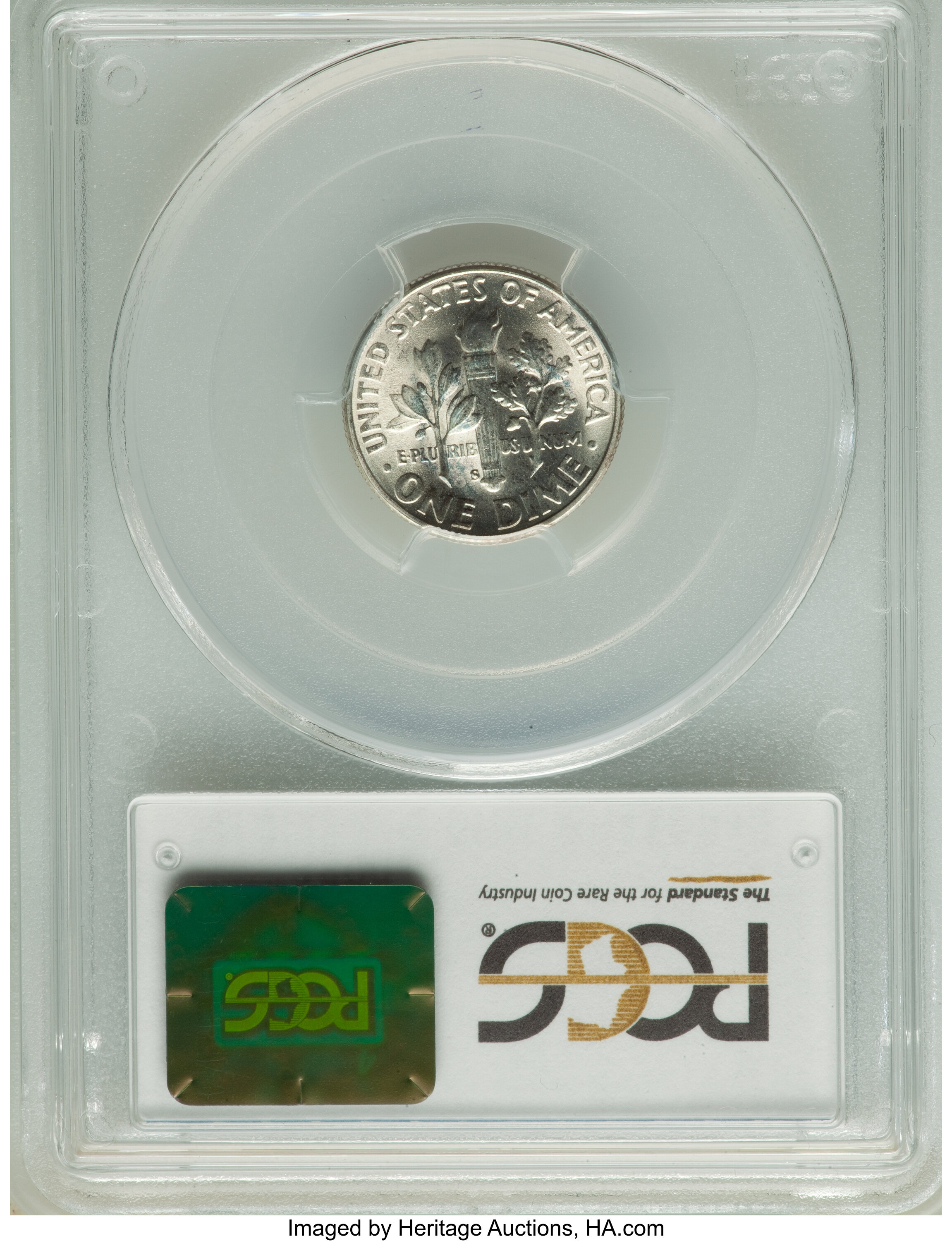 1950-S/S 10c S/Inverted S, FS-501 MS65 thumbnail 6