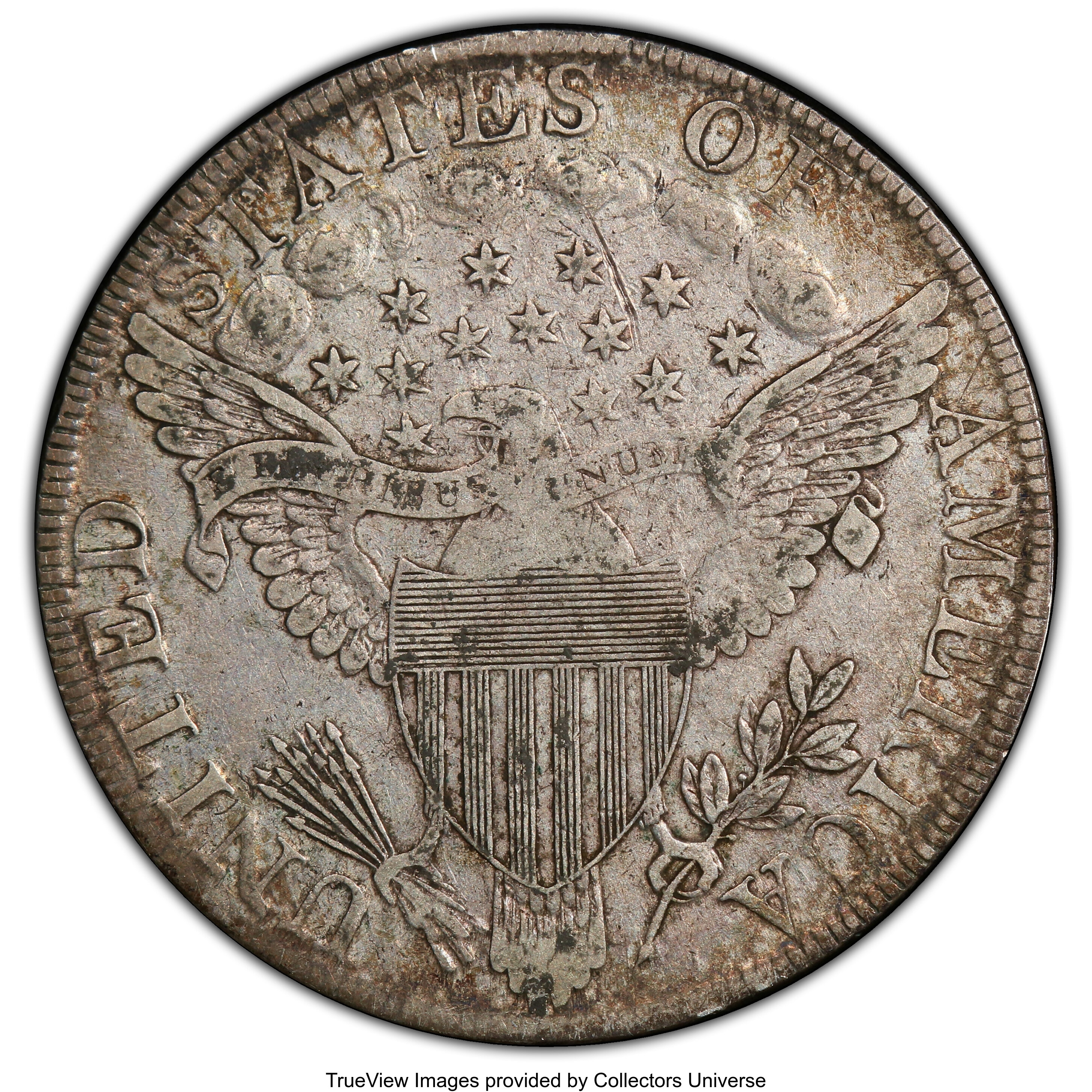 1798 $1  Large Eagle, Pointed 9, Wide Date, B-23, BB-105 VF25 thumbnail 3