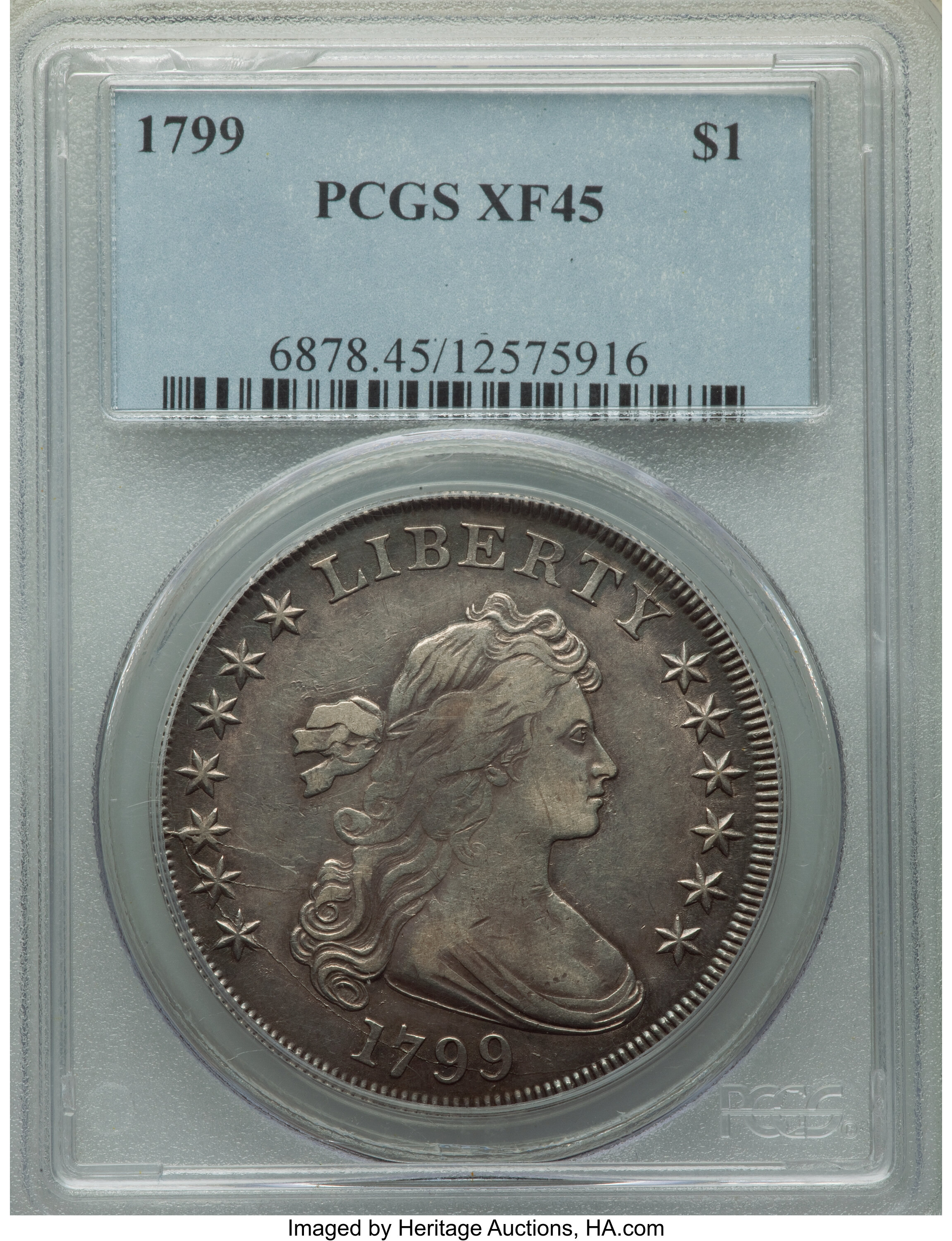 1799 $1  7x6 Stars, B-19, BB-155 VG10 thumbnail 22