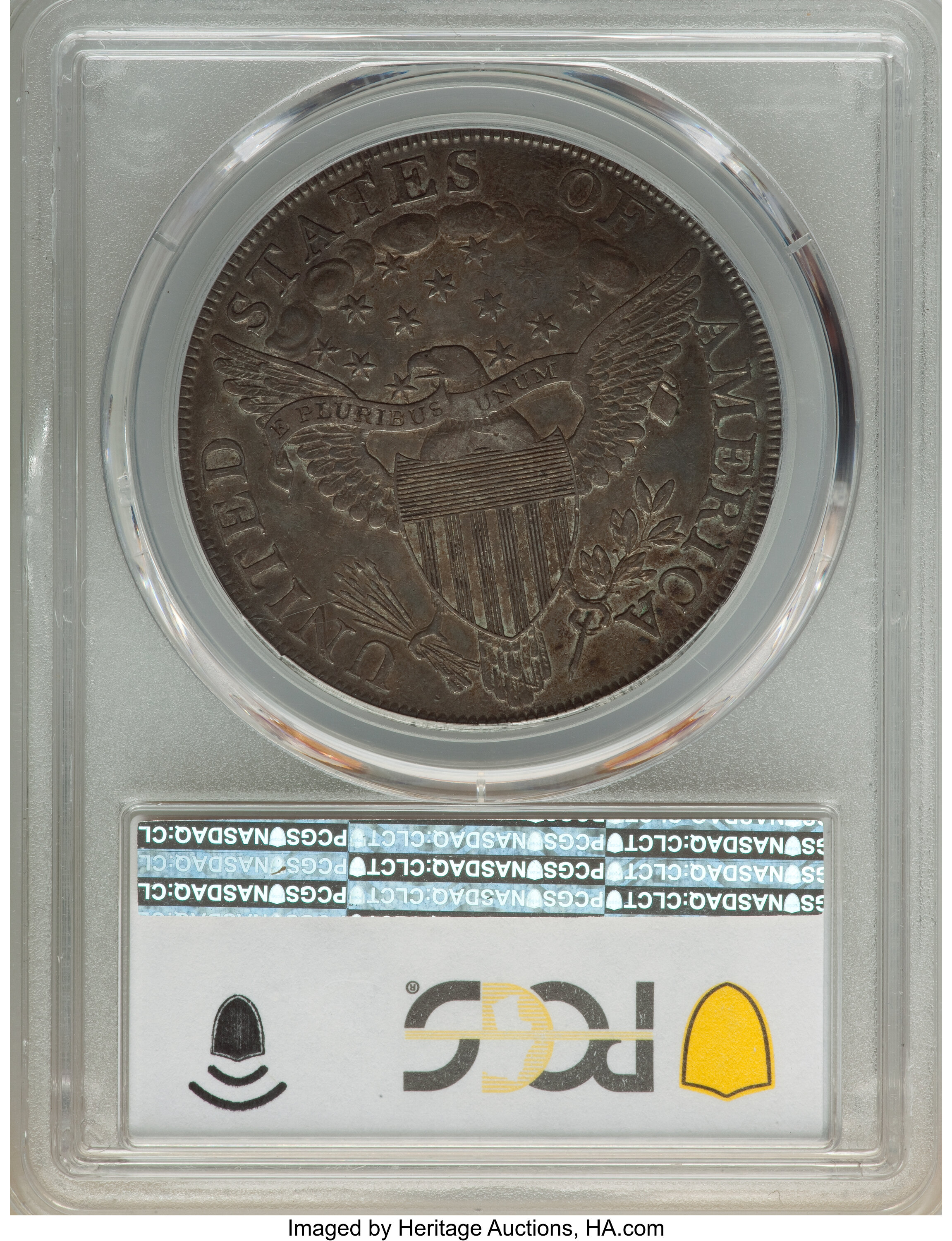 1798 $1  Large Eagle, Pointed 9, Close Date, B-26, BB-114 MS60 CAC thumbnail 24