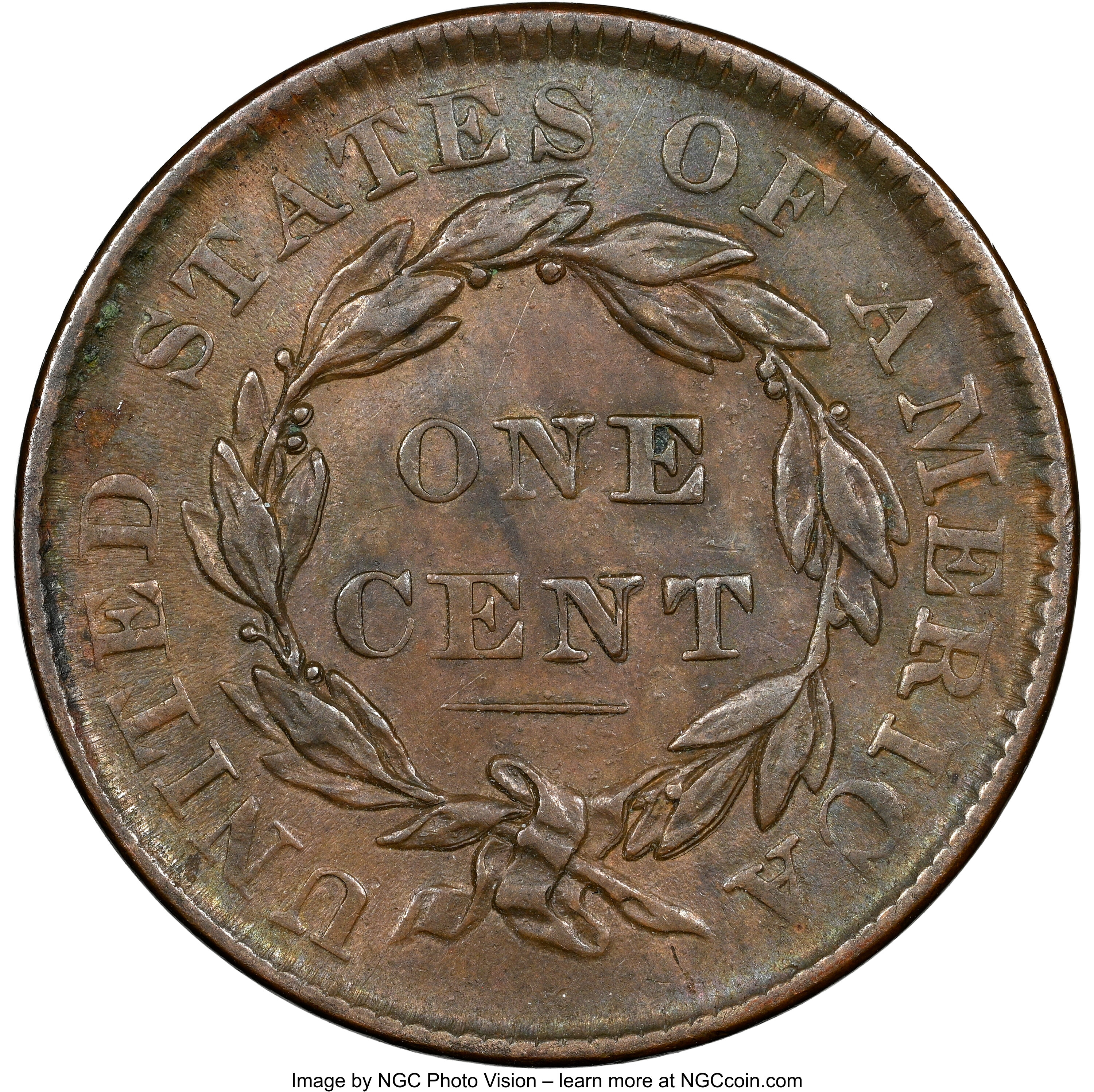 1835 1c Head of 1836, N-7 MS BN VG8 BN CAC thumbnail 13