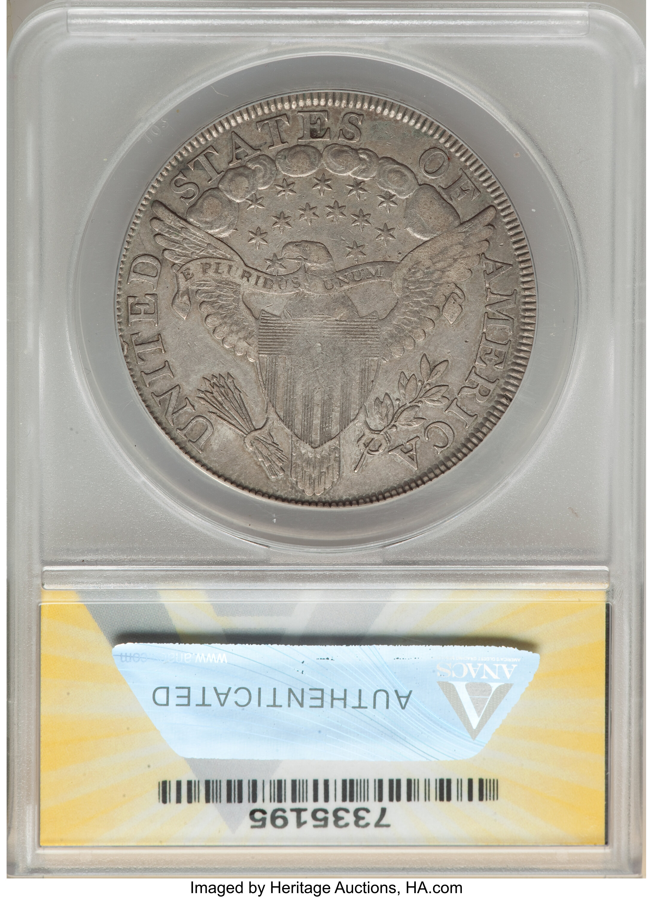 1799 $1  Irregular Date, 15 Stars VF35 CAC thumbnail 4