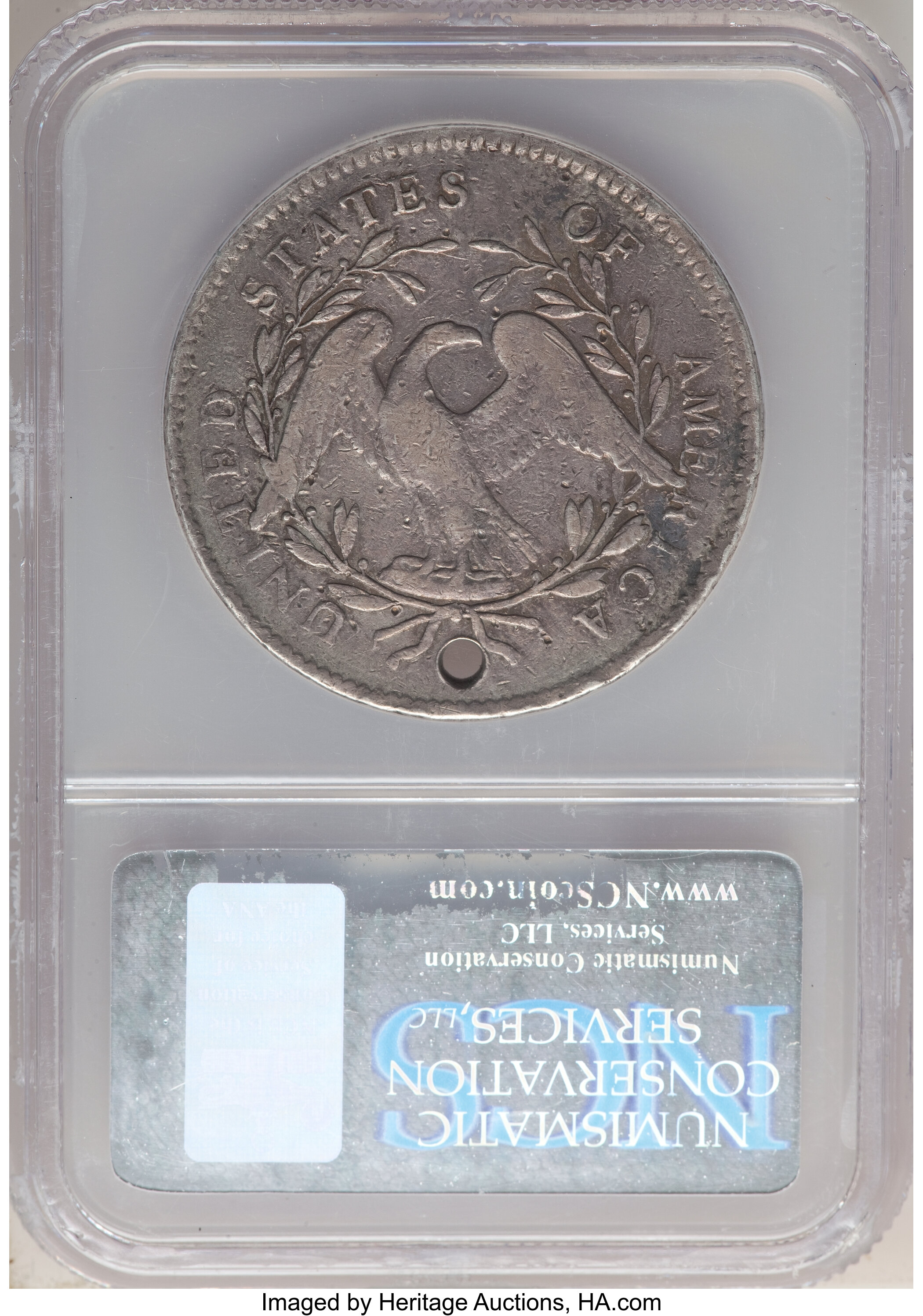 1795 $1  Flowing Hair, 2 Leaves, B-20, BB-16 VF20 thumbnail 2