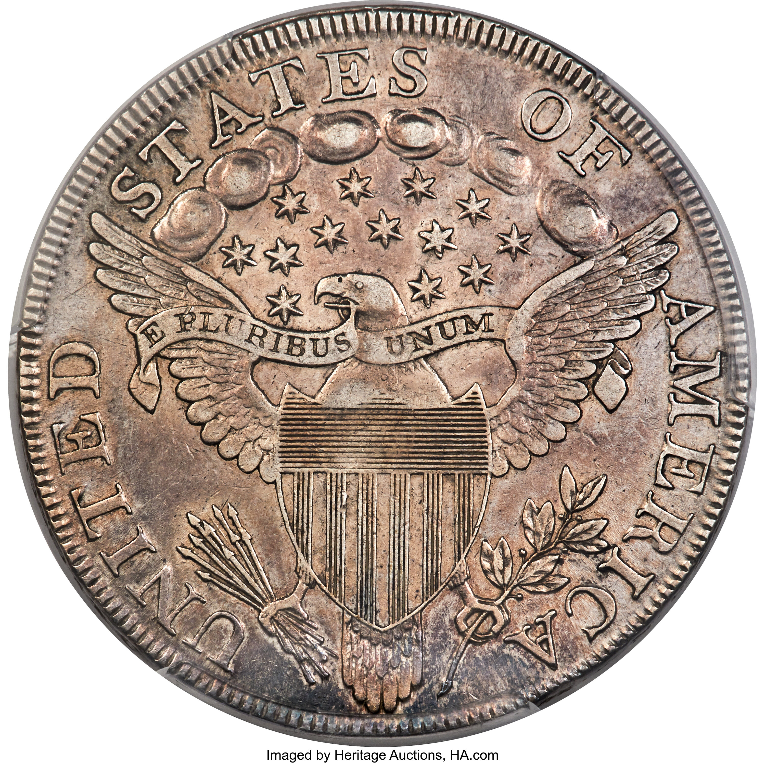1798 $1  Large Eagle, Pointed 9, 10 Arrows, B-21, BB-107 VF35 thumbnail 10