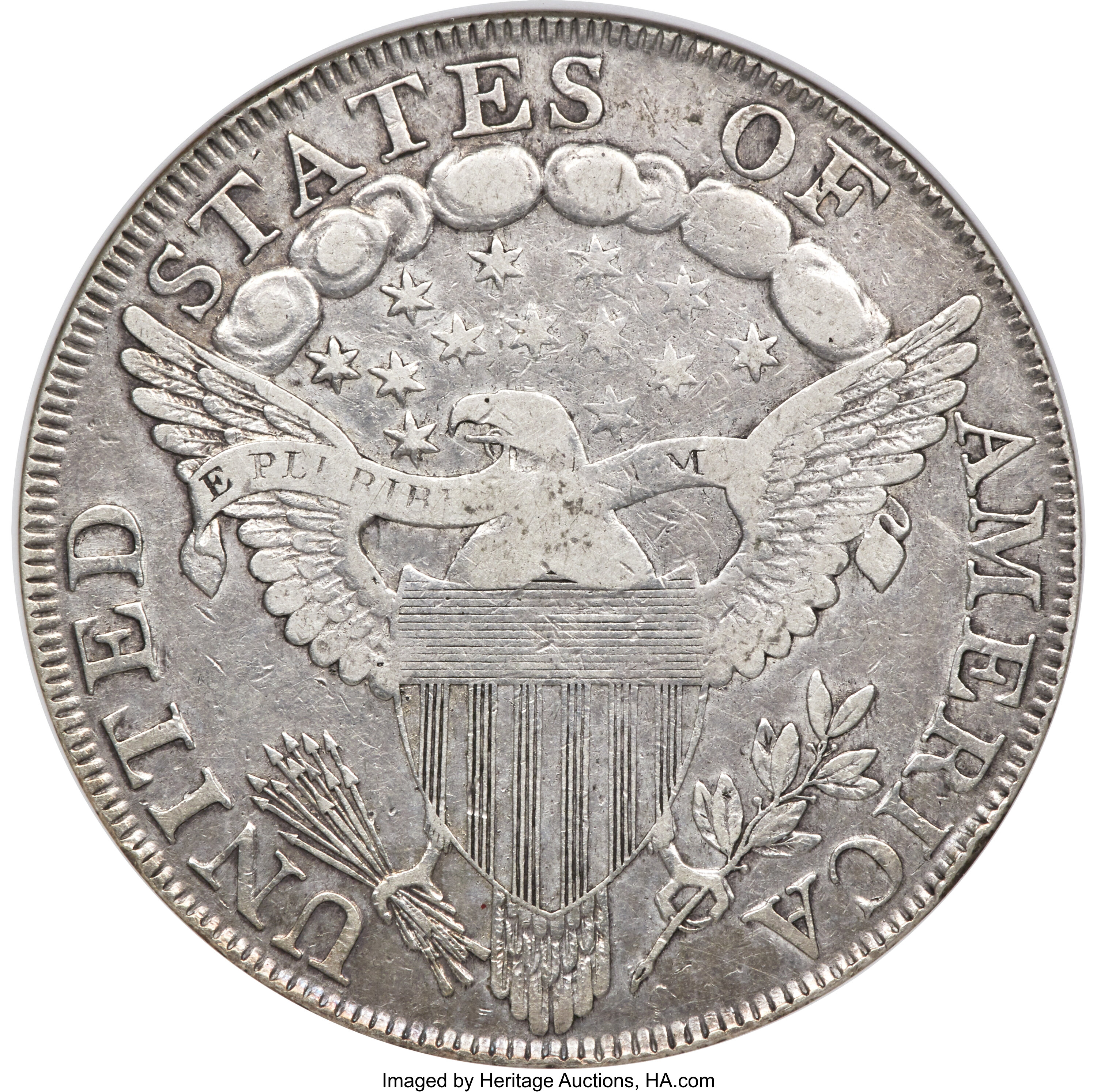 1798 $1  Large Eagle, Pointed 9, 5 Berries, B-10, BB-109 AG3 CAC thumbnail 16