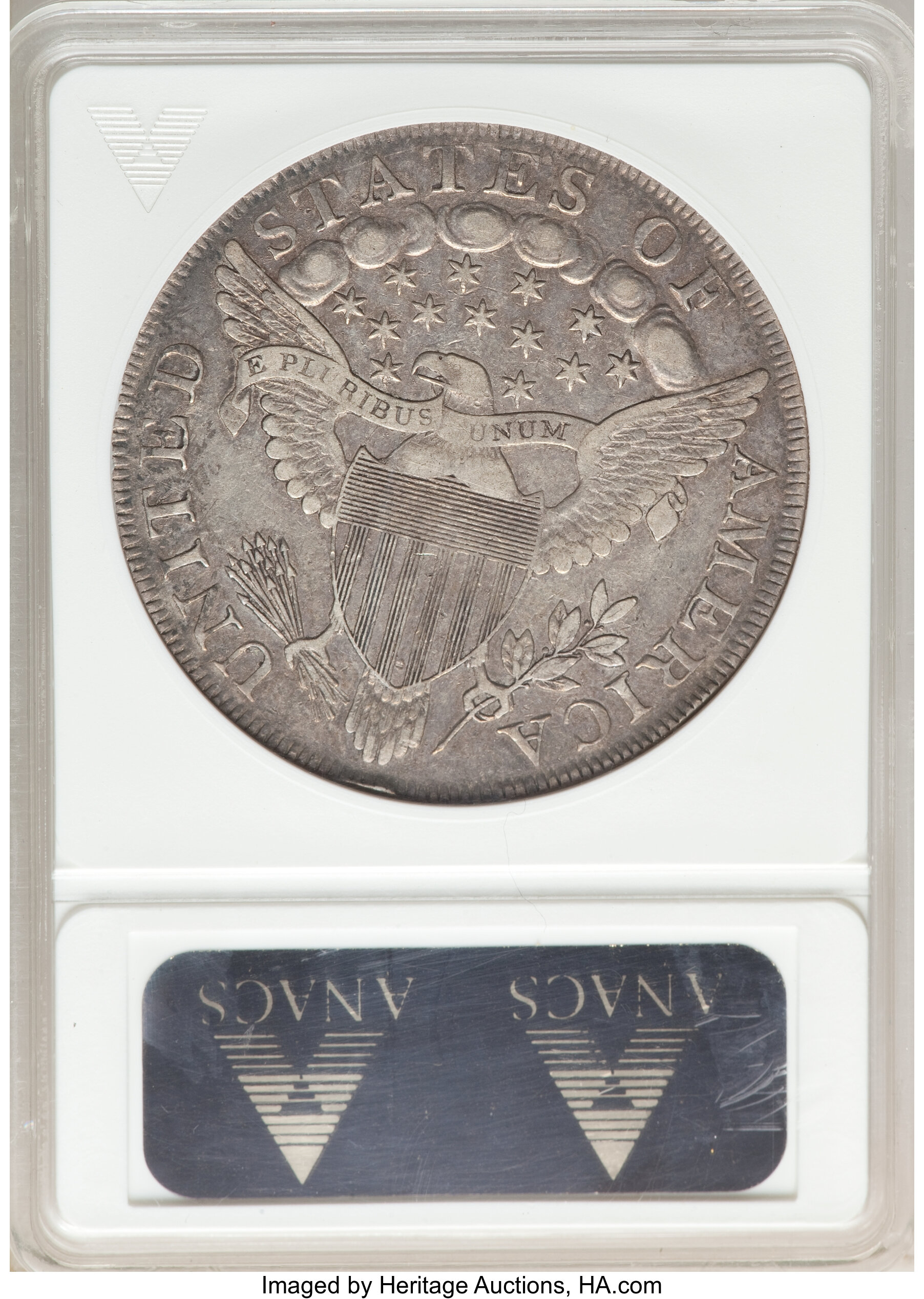 1798 $1  Large Eagle, Pointed 9, 5 Berries, B-11, BB-111 AU50 thumbnail 23