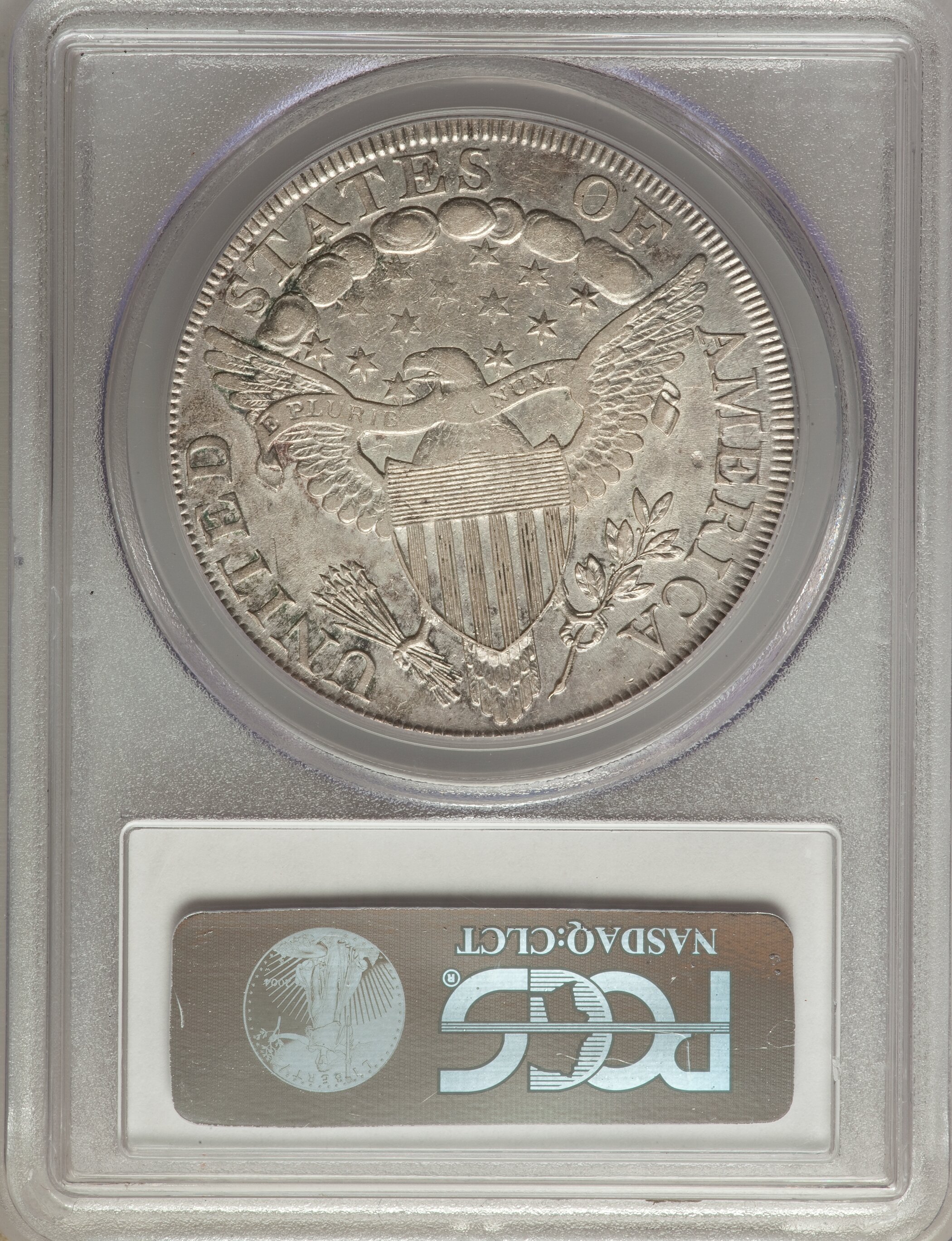 1798 $1  Large Eagle, Pointed 9, Close Date, B-29, BB-119 AU58 thumbnail 5