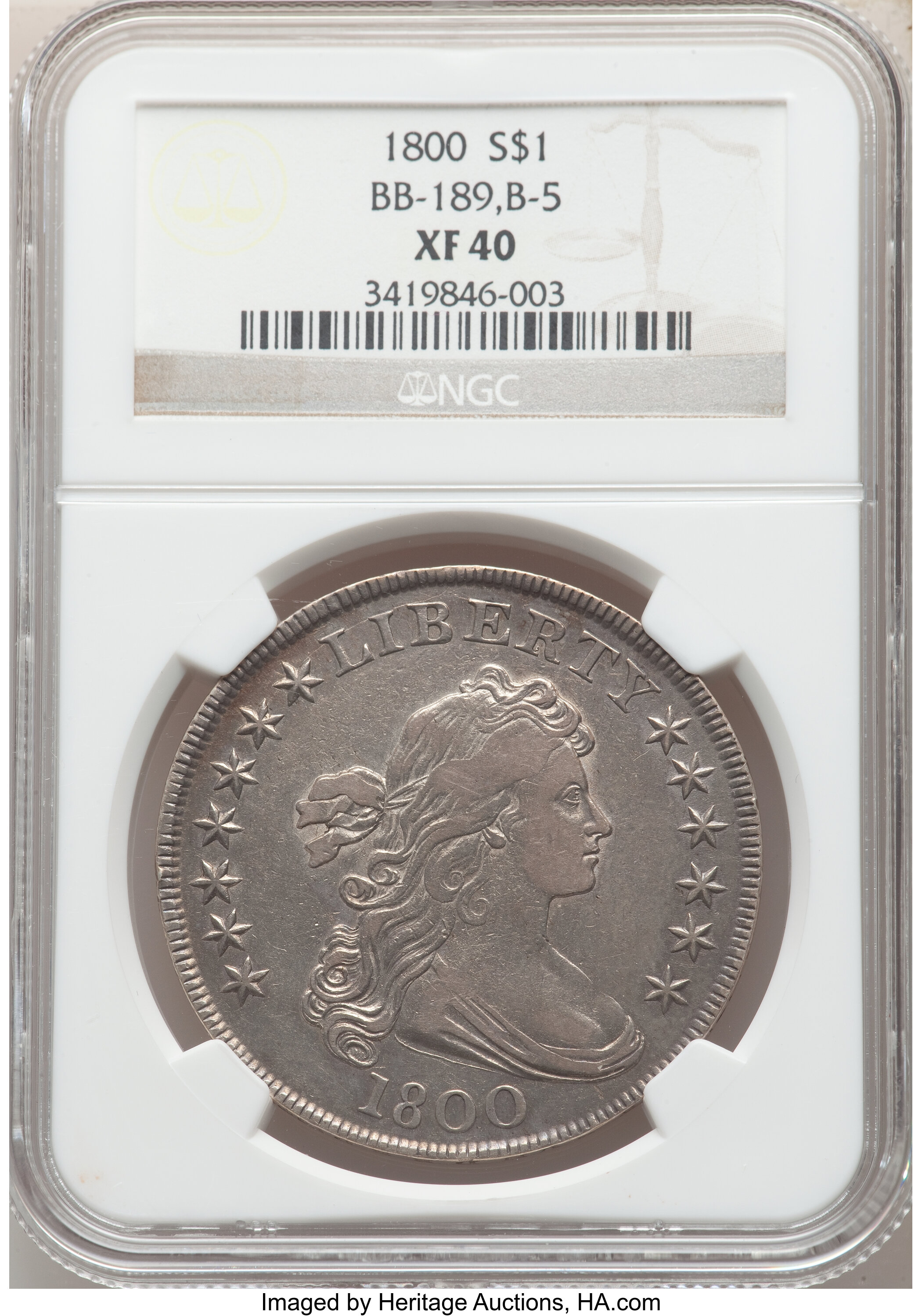 1800 $1  B-5, BB-189 VF20 thumbnail 26