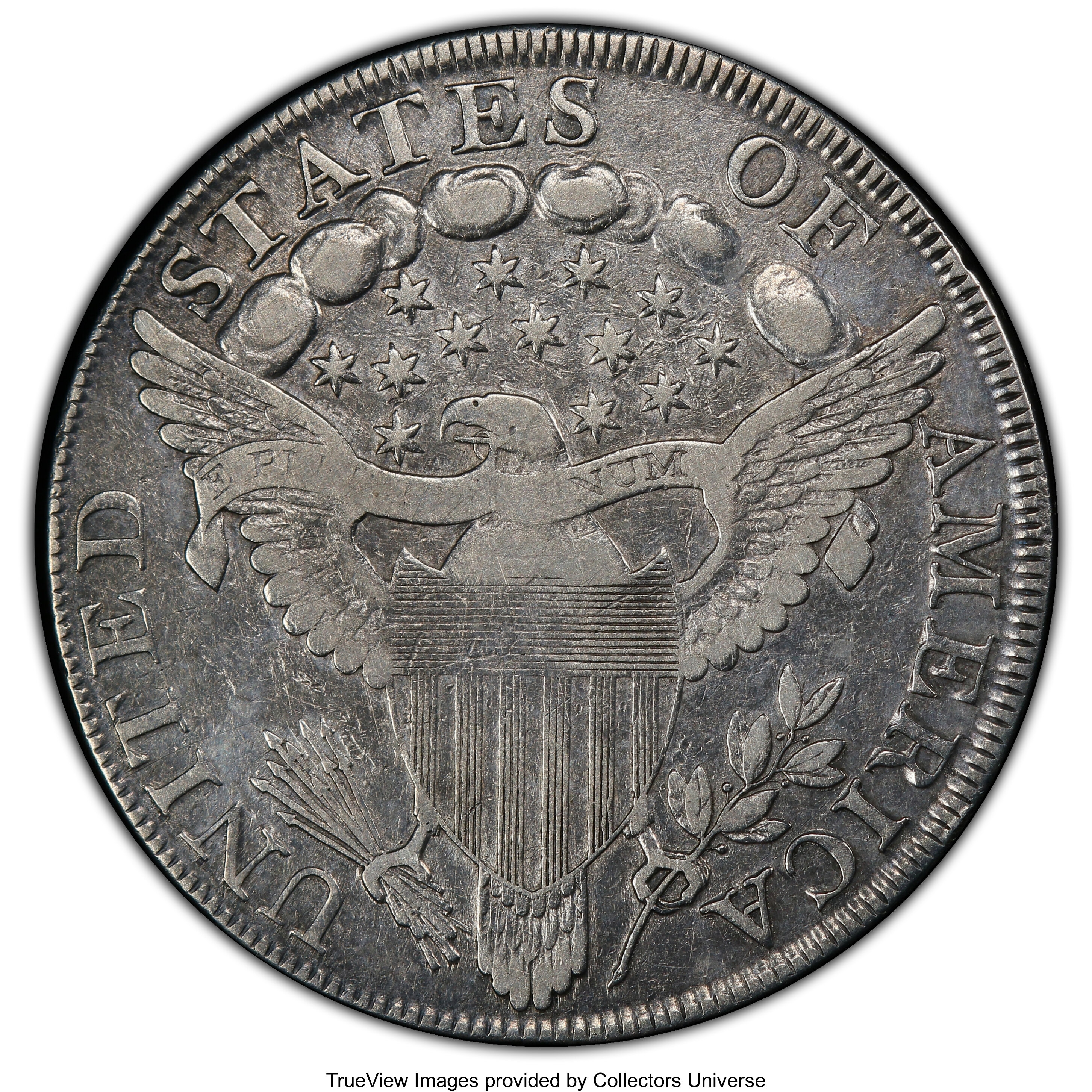 1798 $1  Large Eagle, Pointed 9, 10 Arrows, B-21, BB-107 VG10 thumbnail 13